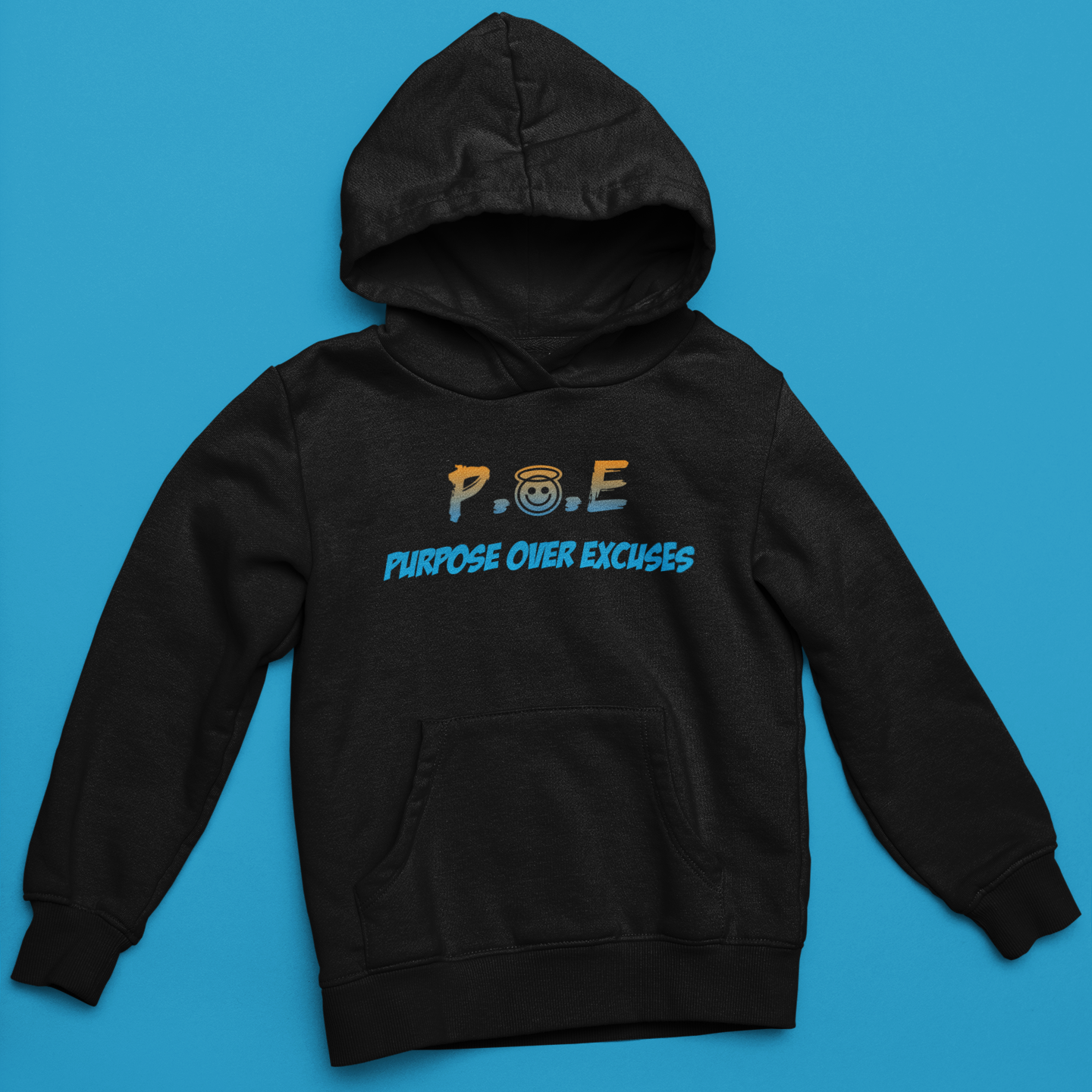 P.O.E Youth Blue Bear Hoodie Black (special)