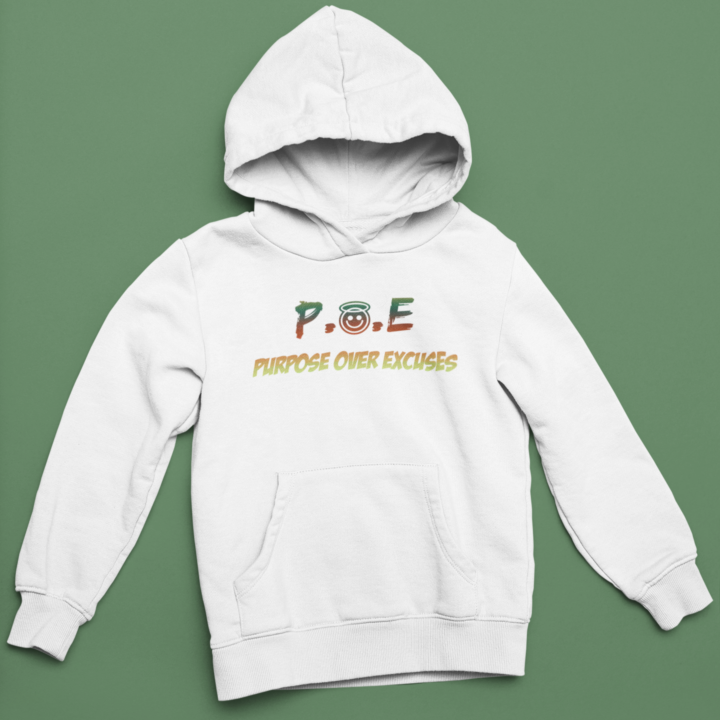 P.O.E Youth Jamaica Hoodie White (special)