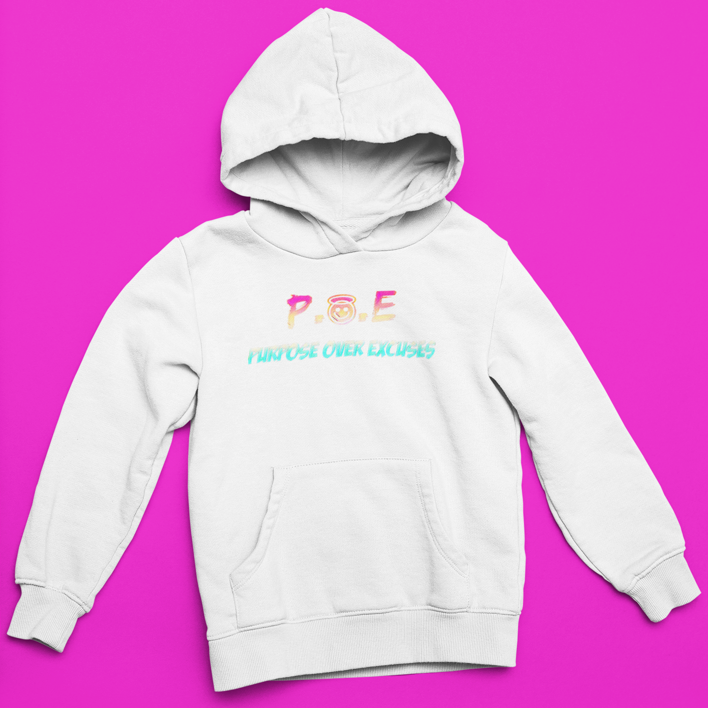 P.O.E Youth Cail Vibe Hoodie White (special)