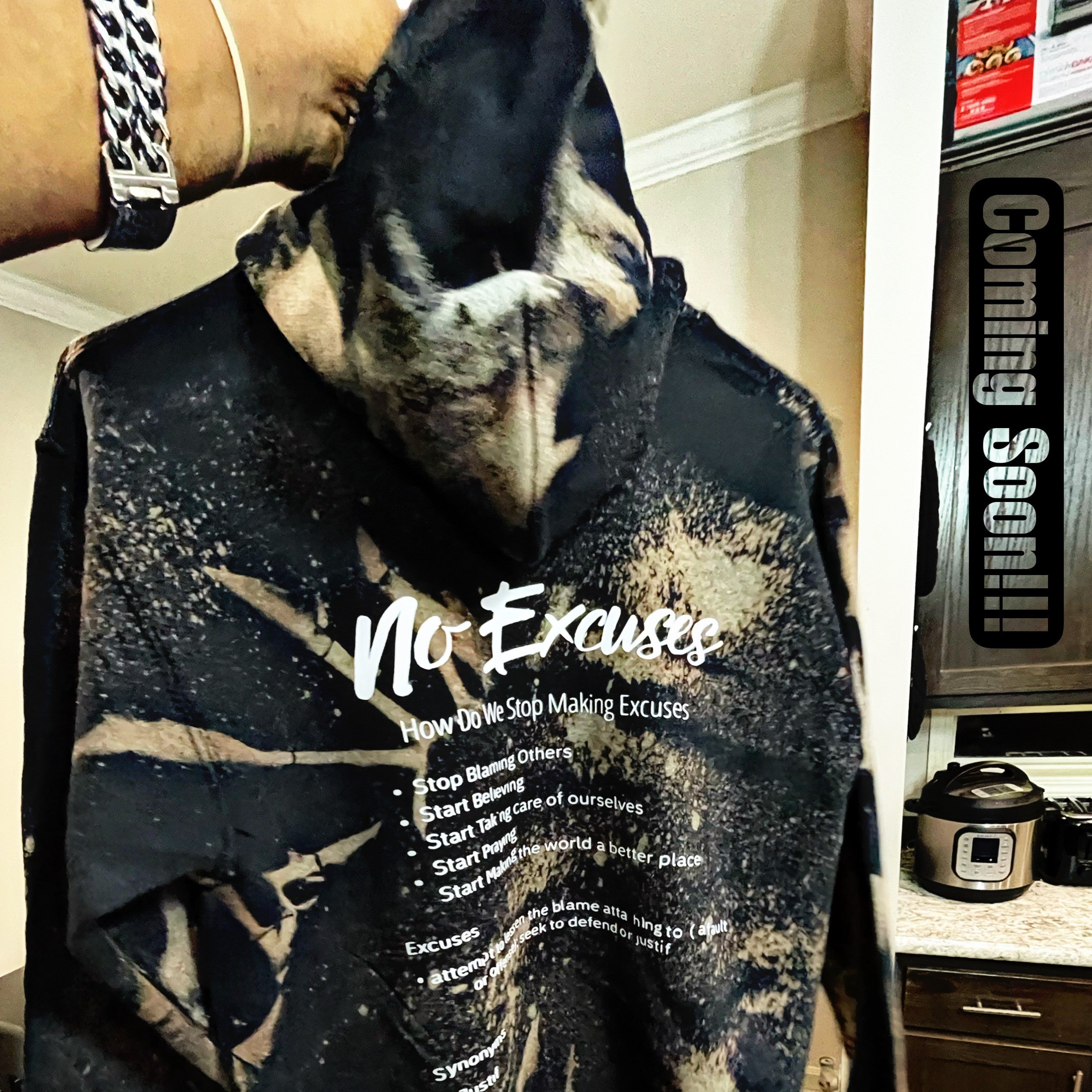 No Excuses Bleach Black Hoodies