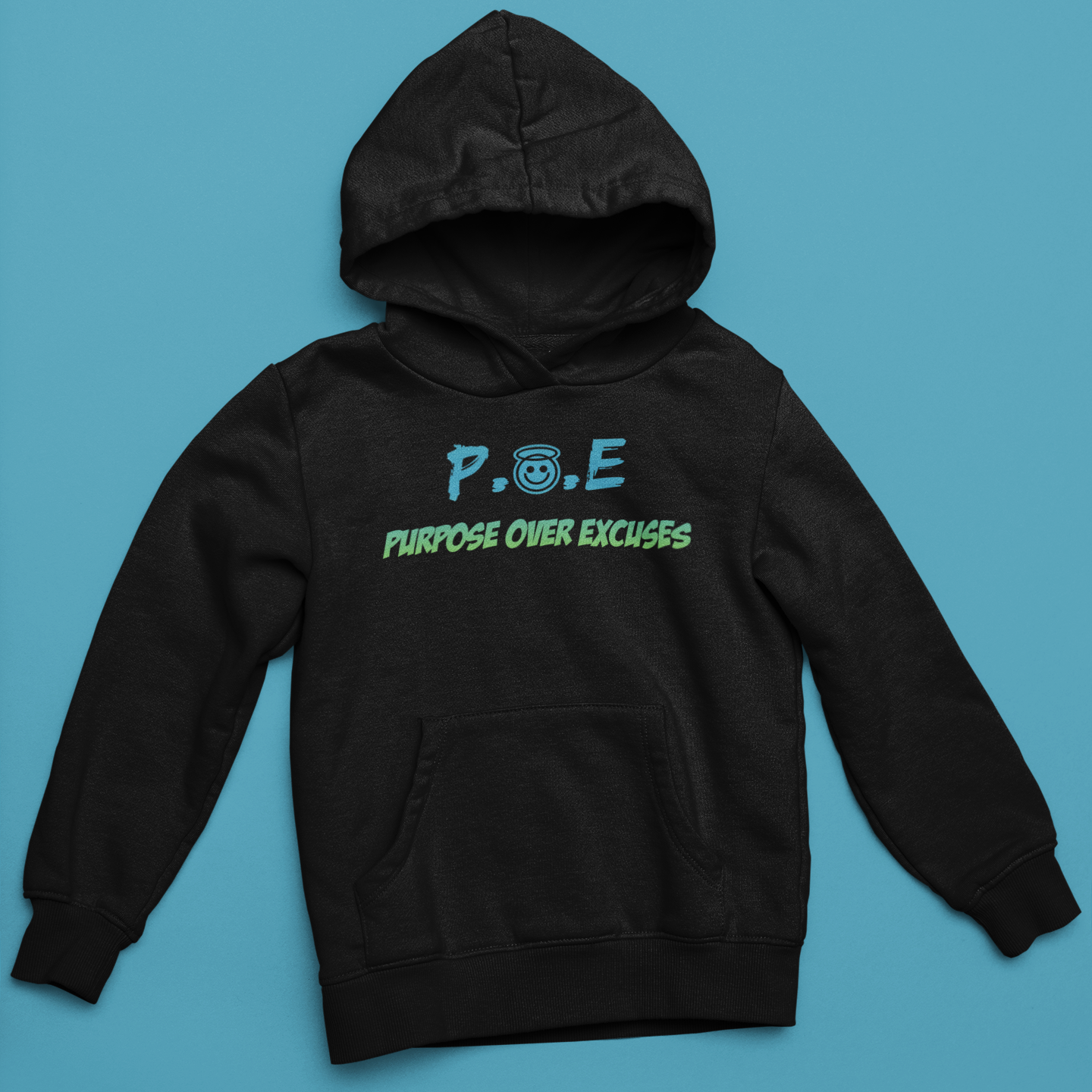 P.O.E Youth Sea Green Hoodie Black (special)