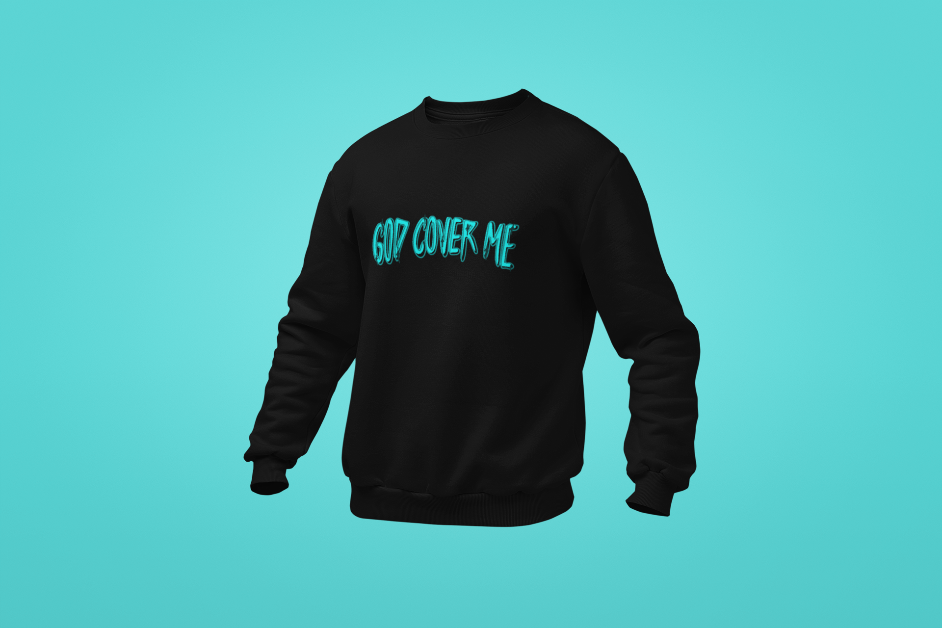 Adult God Cover Me Light Blue