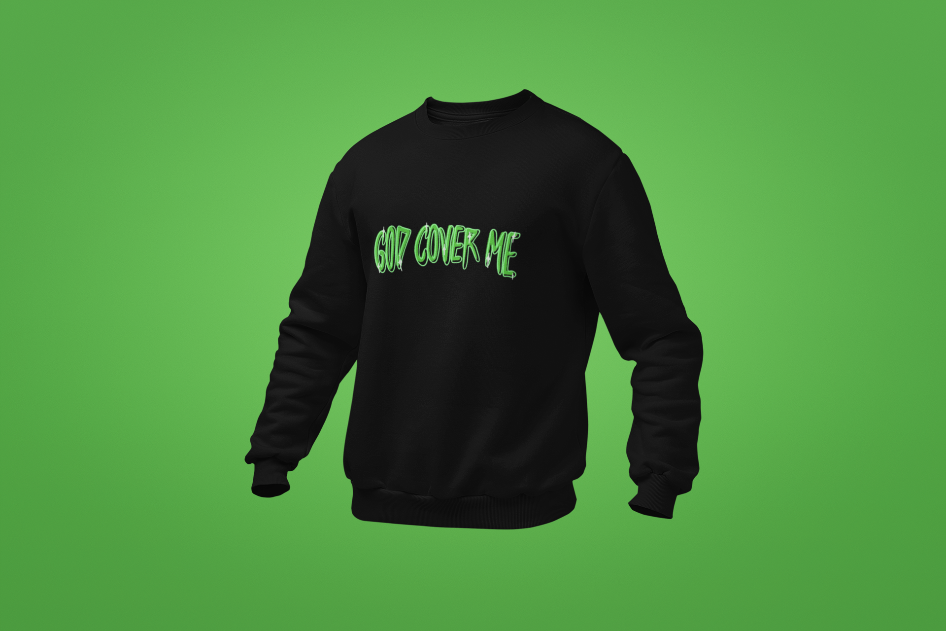 Adult God Cover Me Light Green