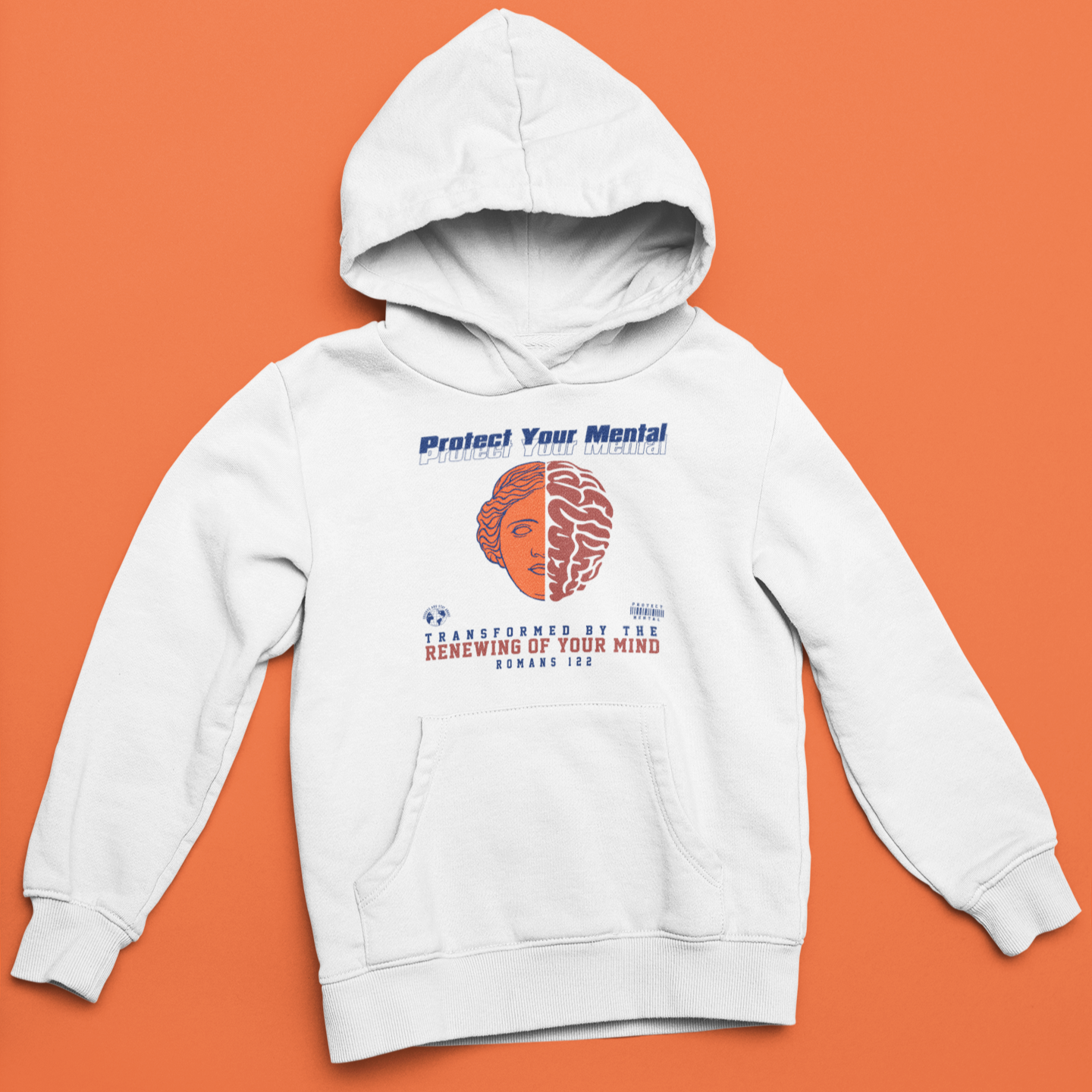 P.Y.M Orange Tidal Hoodie White Youth (special)