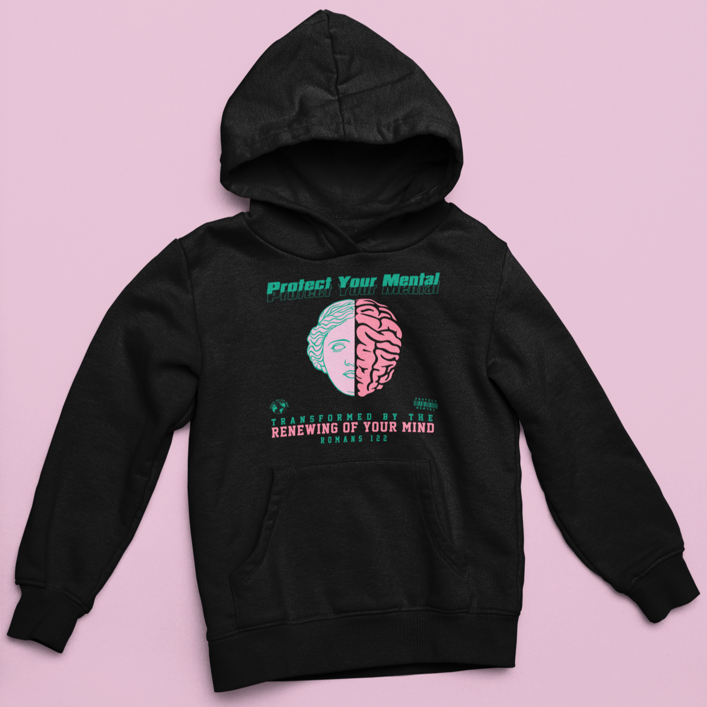 P.Y.M Pink Dolphin Hoodie Youth Black (special)