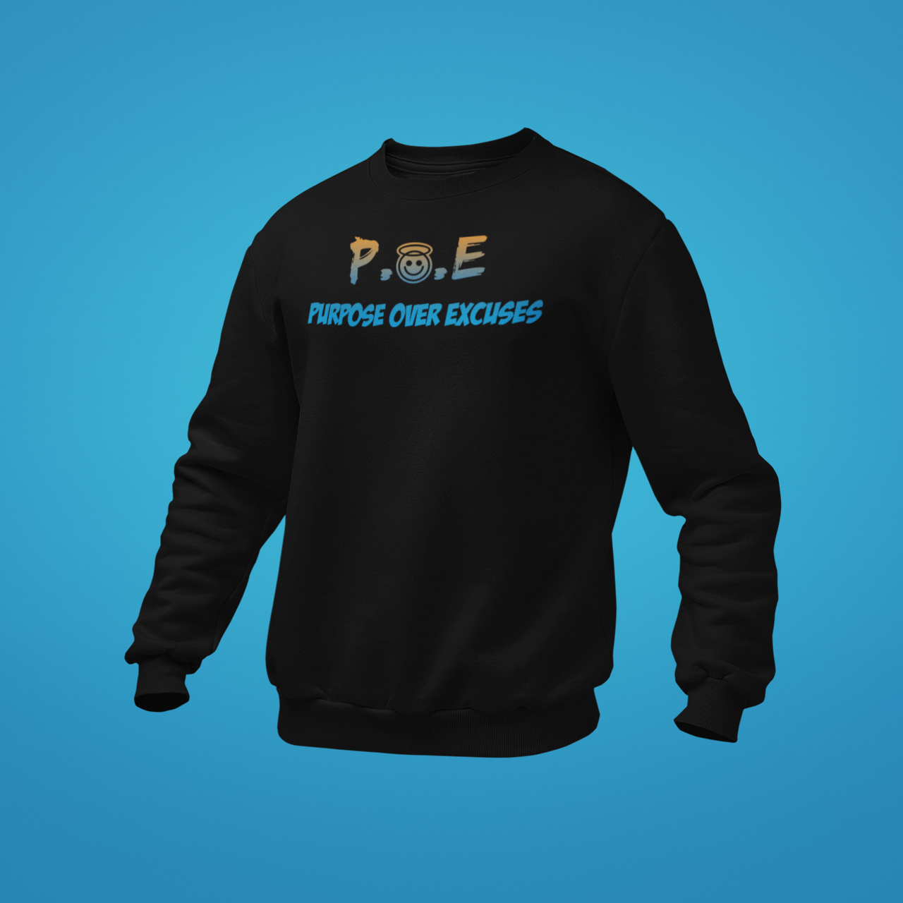 P.O.E Blue Bear Sweatshirt Adult Black (special)