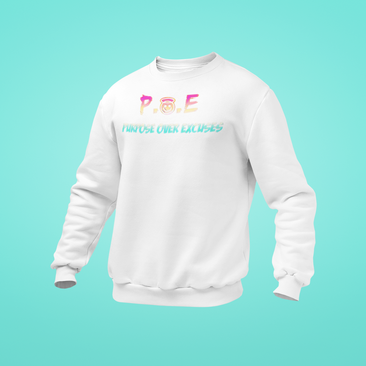 P.O.E Cail Vibe Sweatshirt Adult White (special)