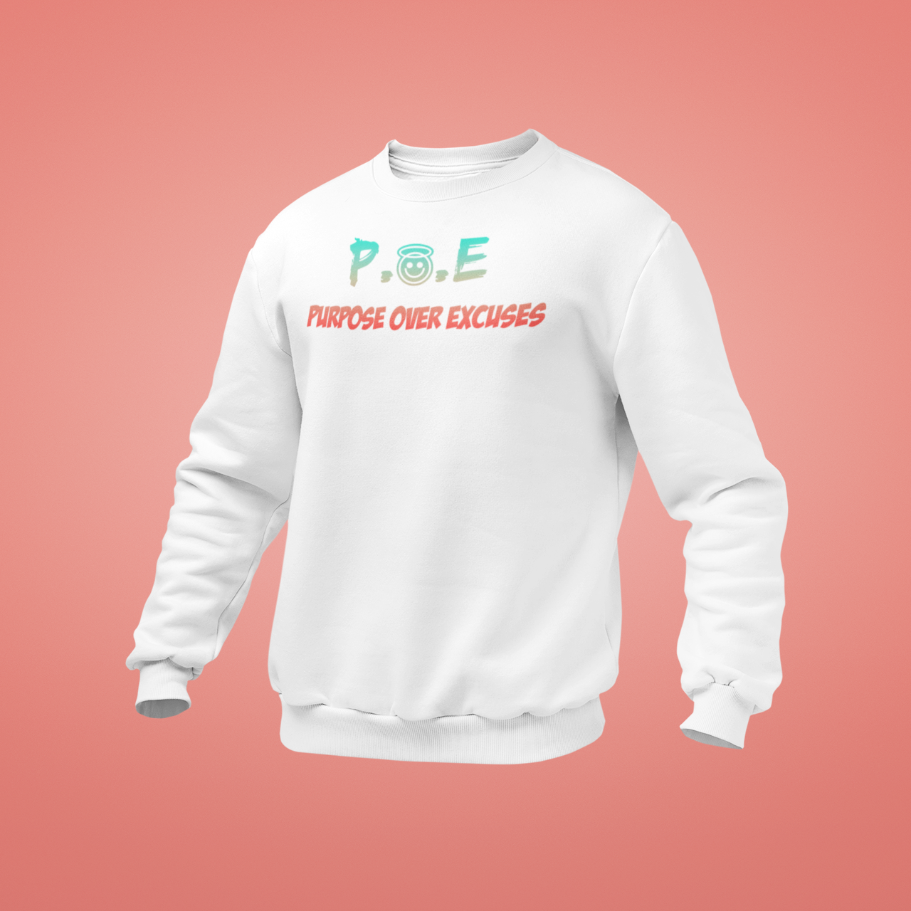 P.O.E Summer Vibes Sweatshirt Adult White (special)