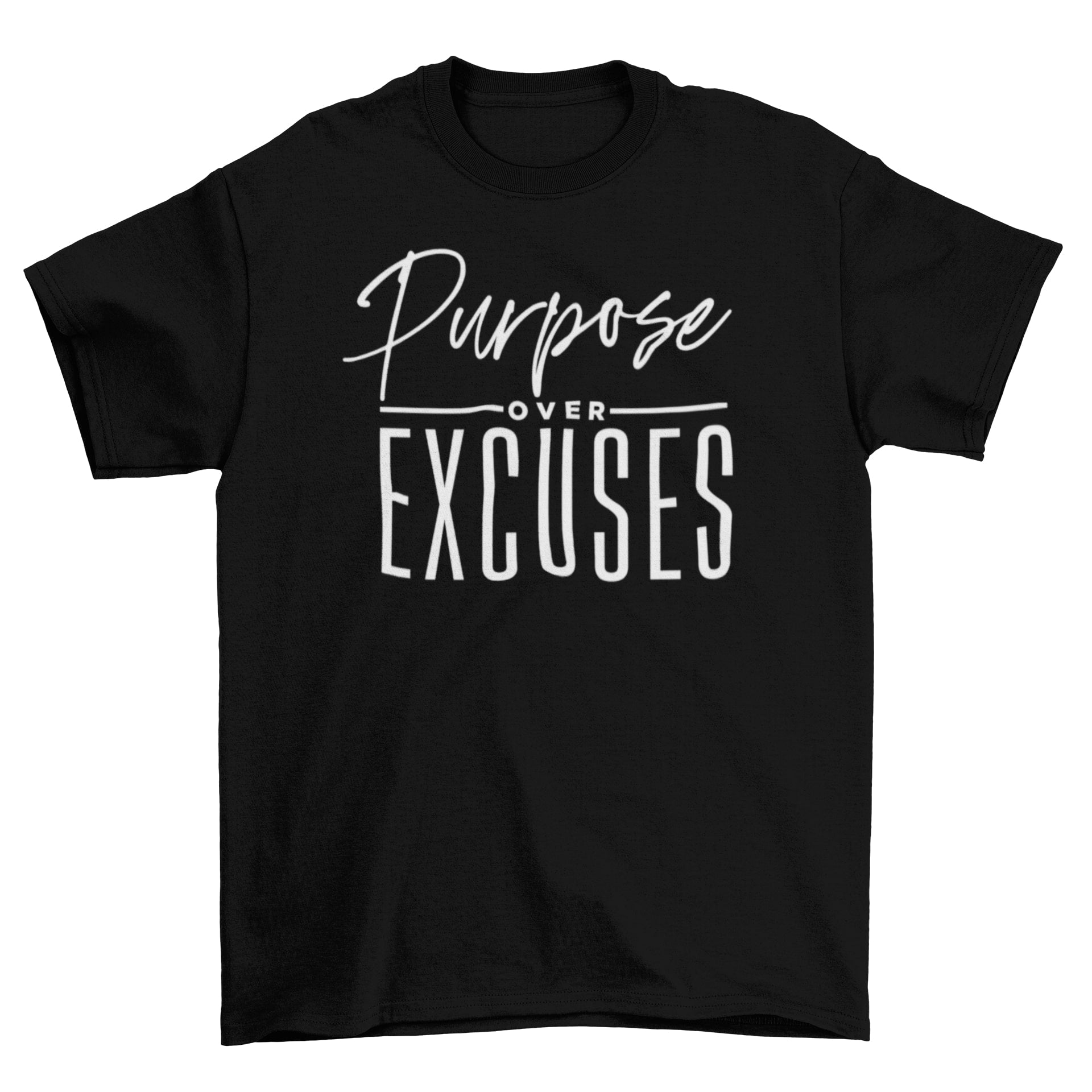 PURPOSE OVER EXCUSES YOUTH T-SHIRT BLACK