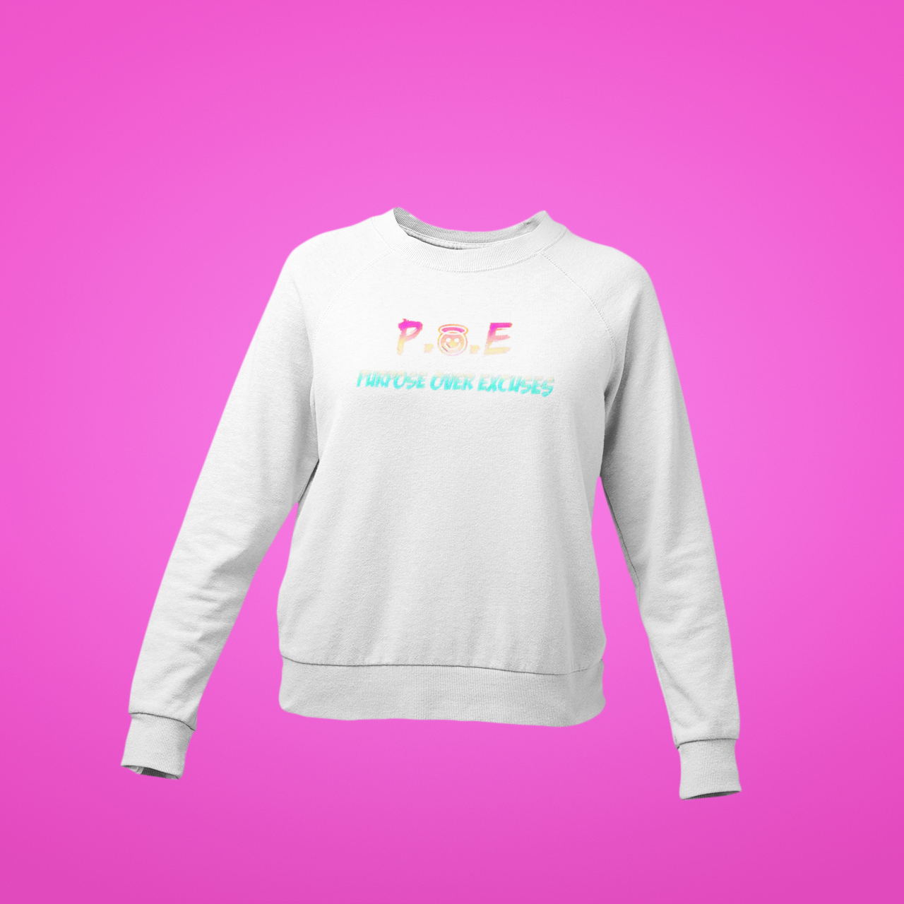 P.O.E Youth Cail Vibe Sweatshirt White (special)