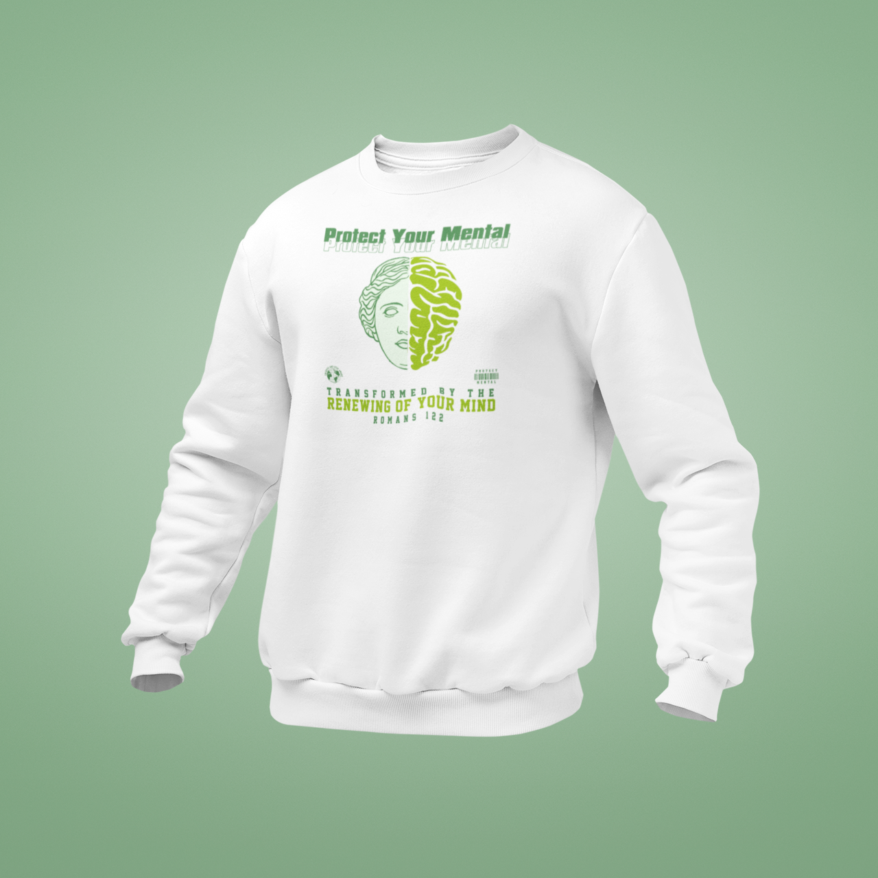 P.Y.M Green Machine Sweatshirt Adult White (special)