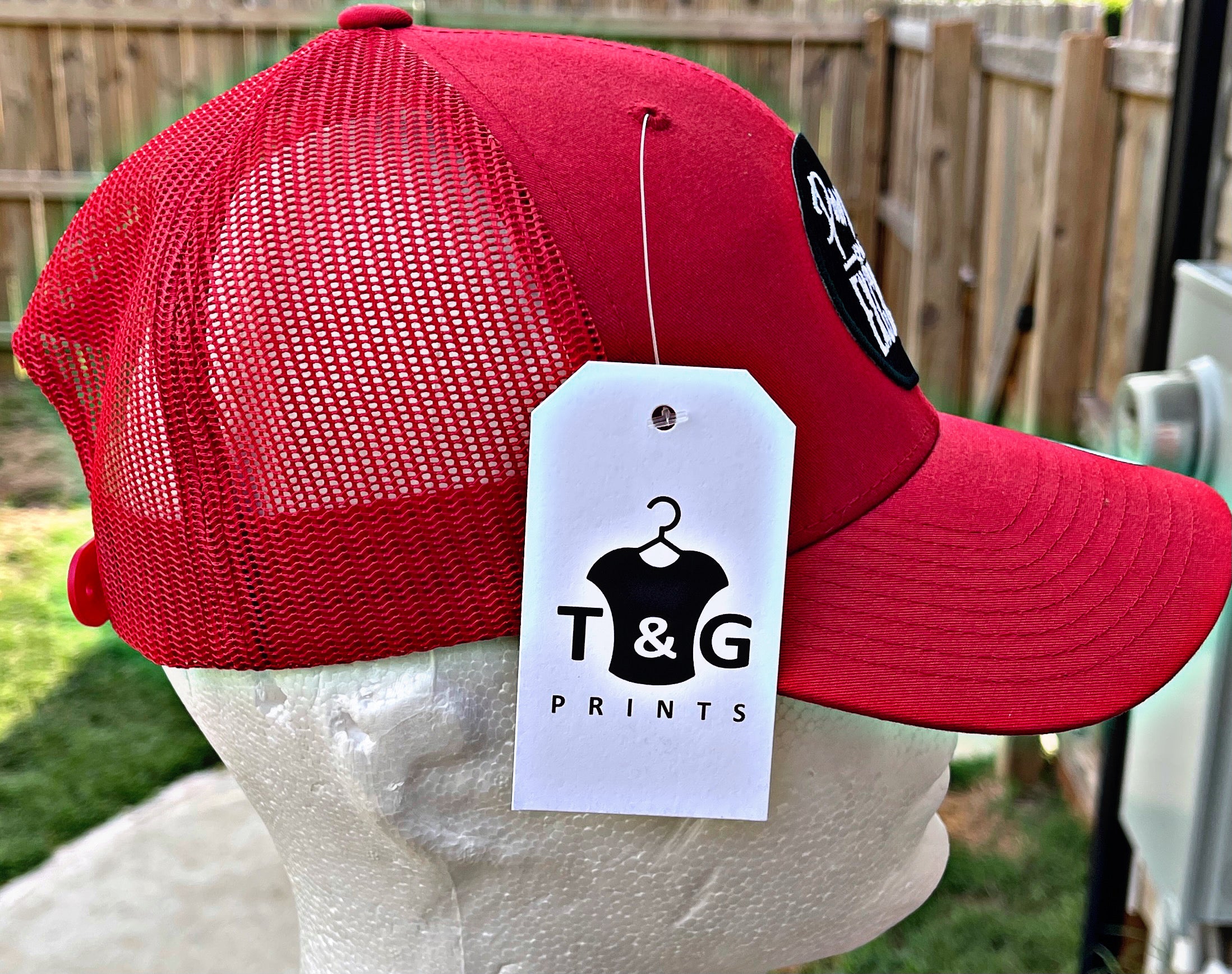 PURPOSE OVER EXCUSES TRUCKER HAT RED