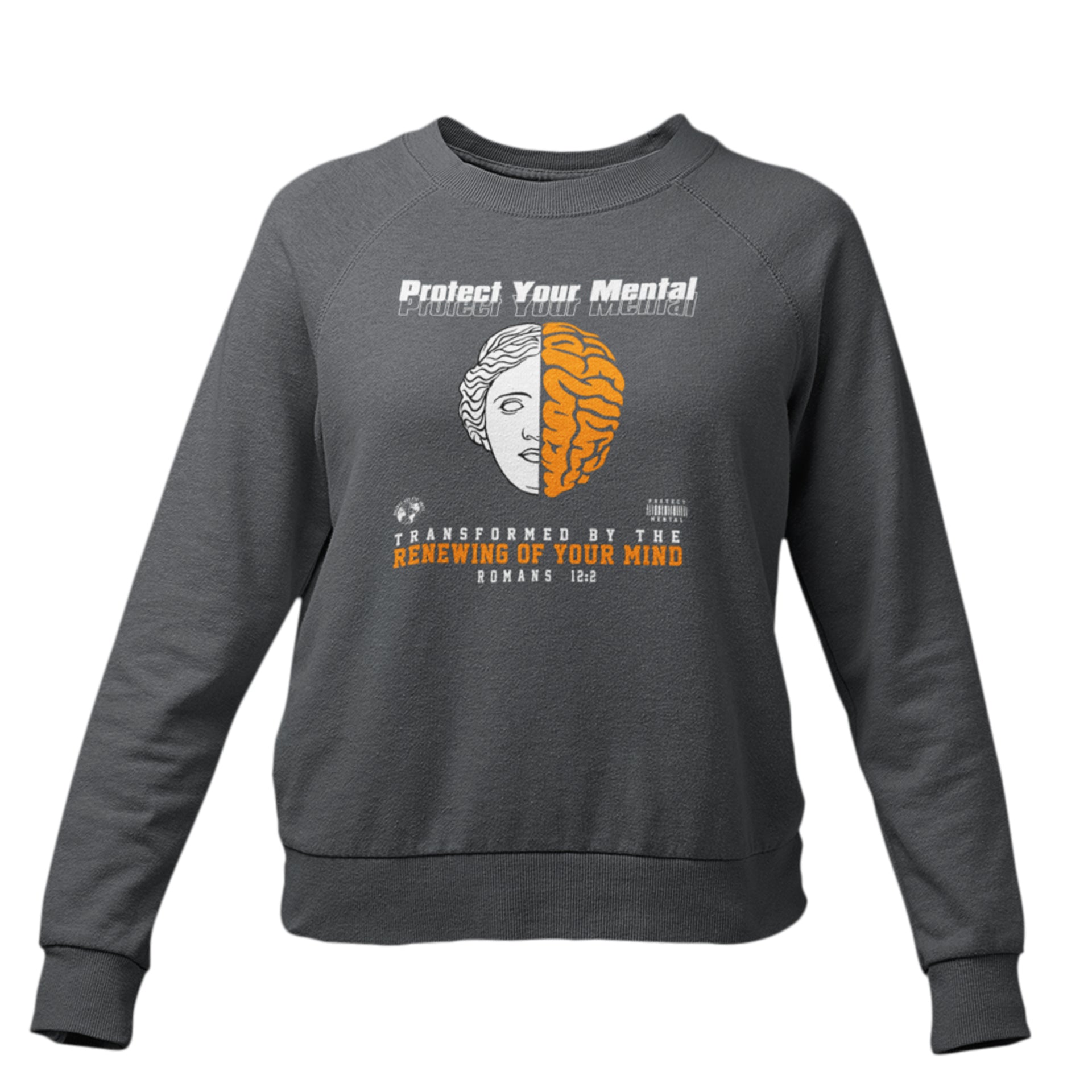 PROTECT YOUR MENTAL YOUTH SWEATSHIRT DARK HEATHER GREY