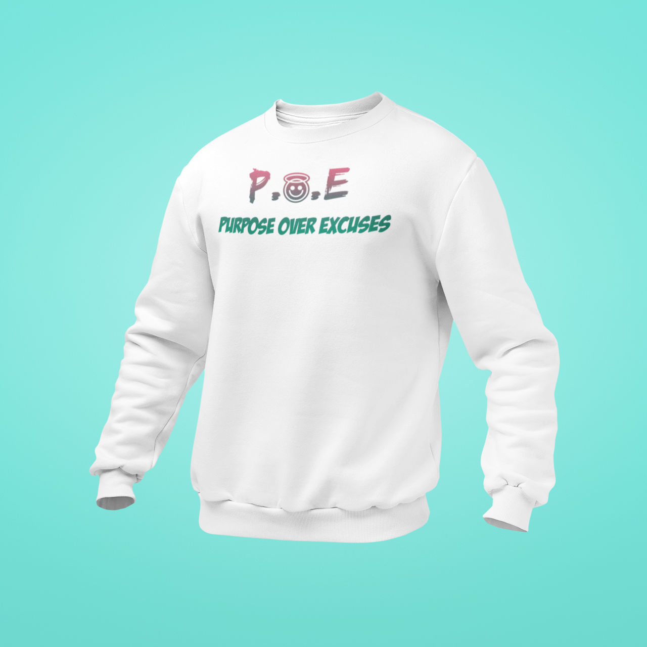 P.O.E Melon Drip Sweatshirt Adult White (special)