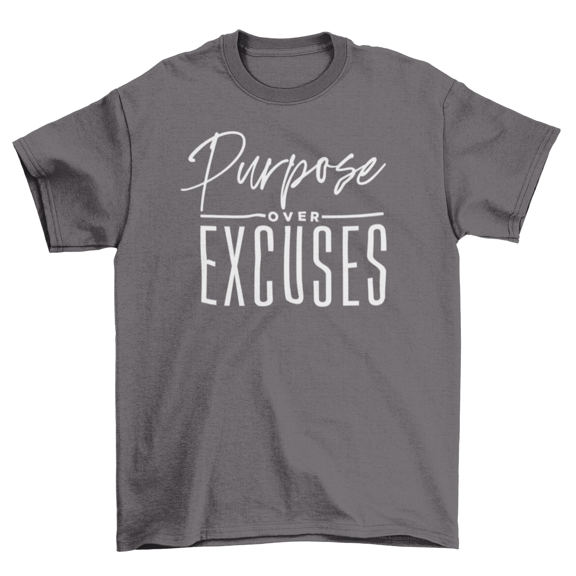 PURPOSE OVER EXCUSES YOUTH T-SHIRT DARK GREY