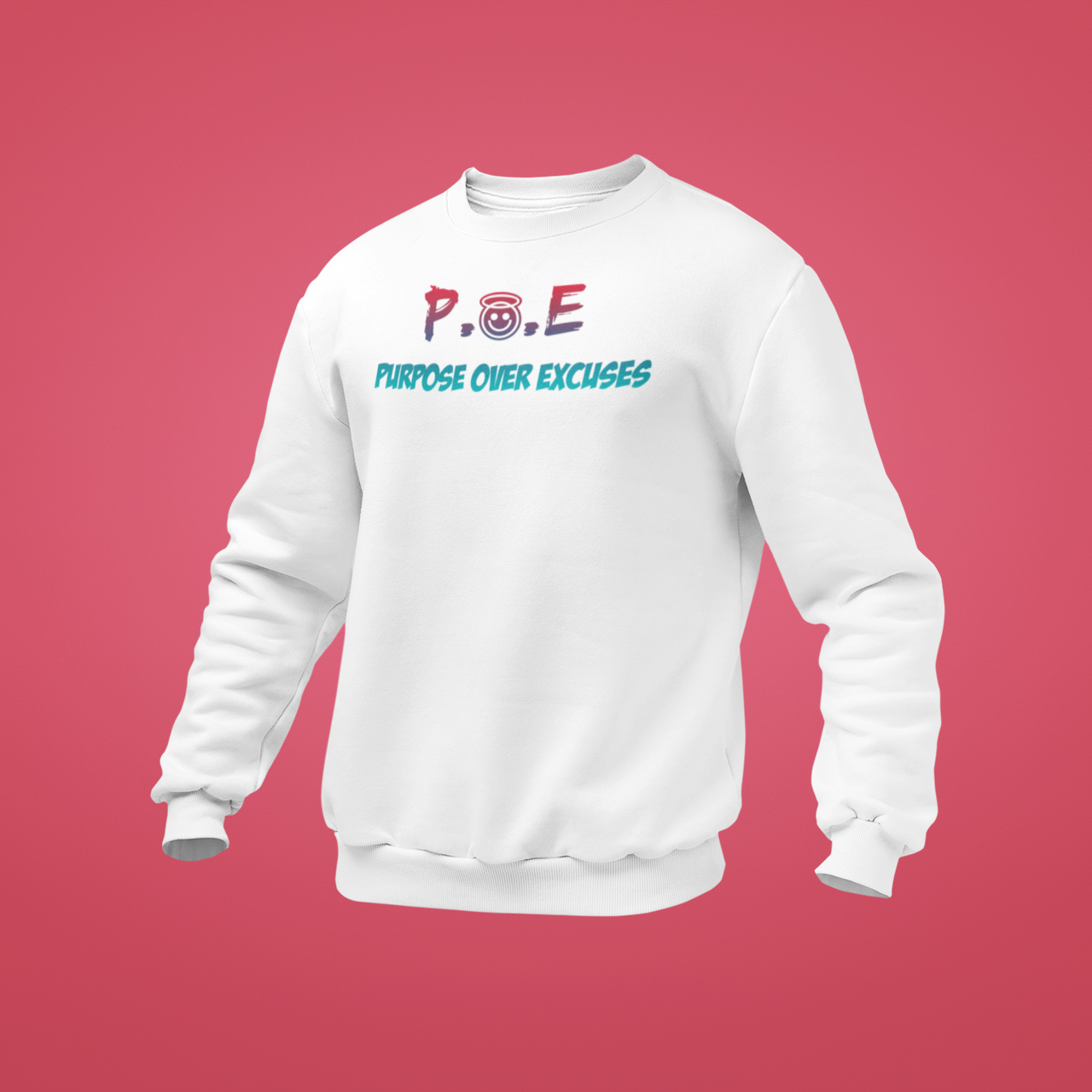 P.O.E Wild Strawberry Sweatshirt Adult White (special)