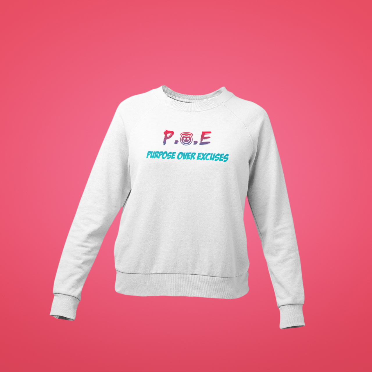 P.O.E Youth Wild Strawberry Sweatshirt White (special)