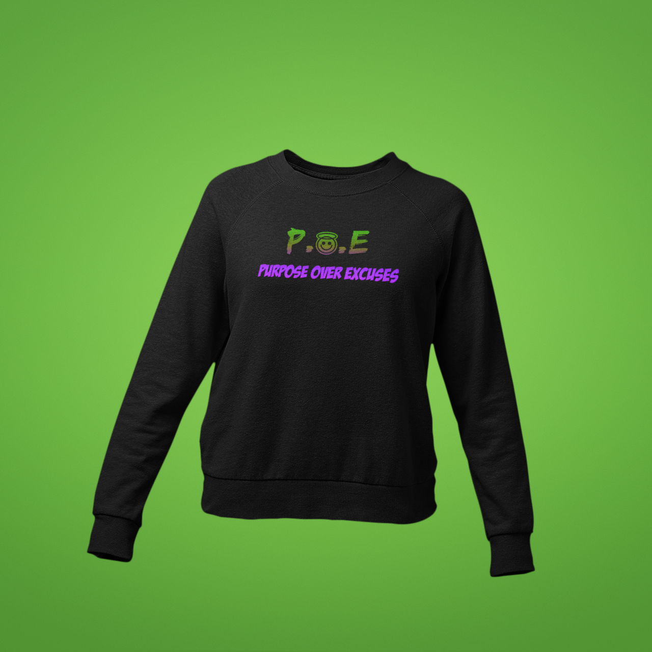 P.O.E Youth Purple Hulk Sweatshirt Black (special)