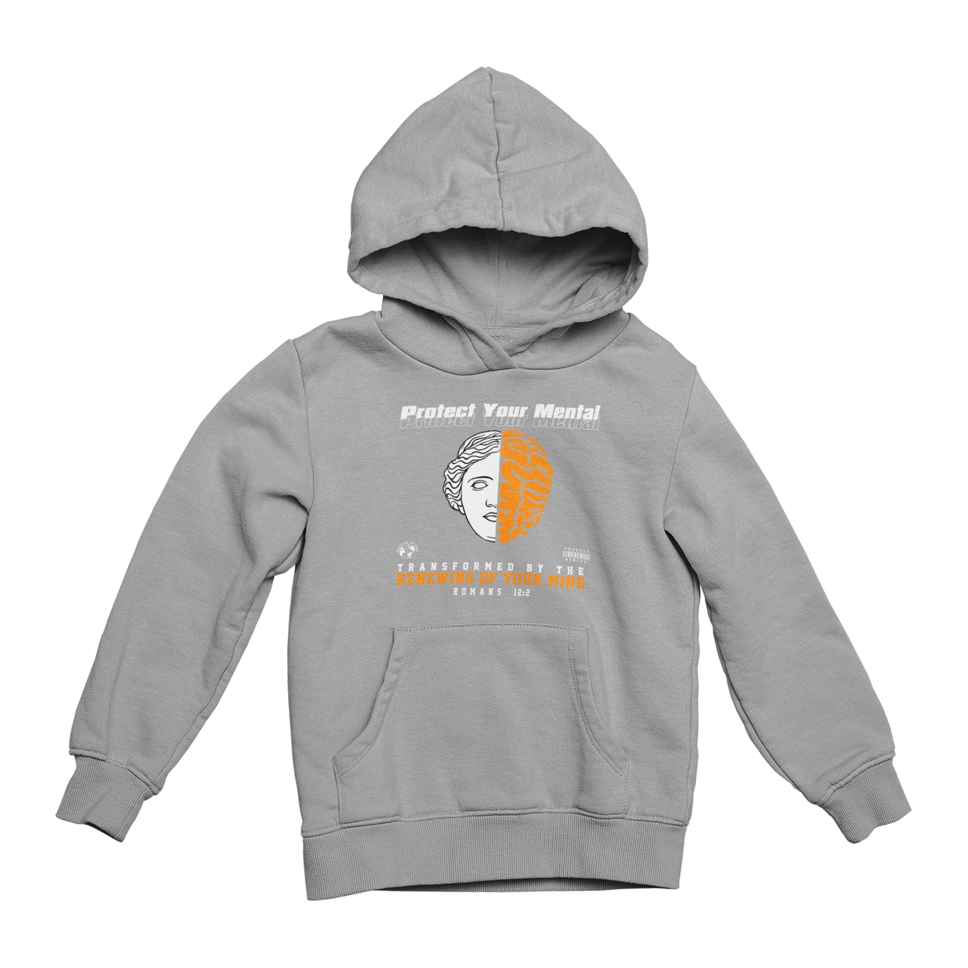 PROTECT YOUR MENTAL YOUTH HOODIE SPORT GREY