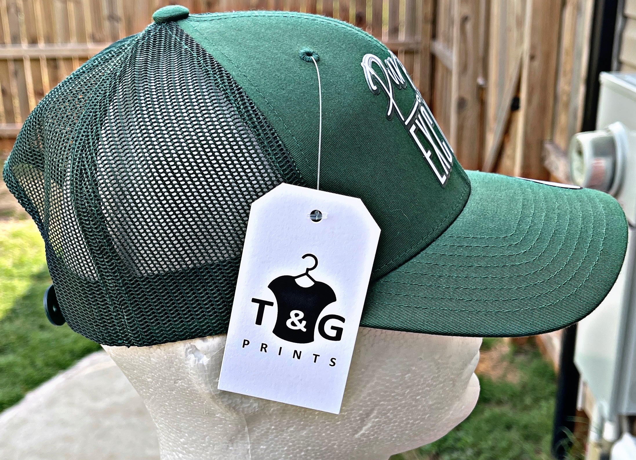 PURPOSE OVER EXCUSES TRUCKER HAT EVERGREEN