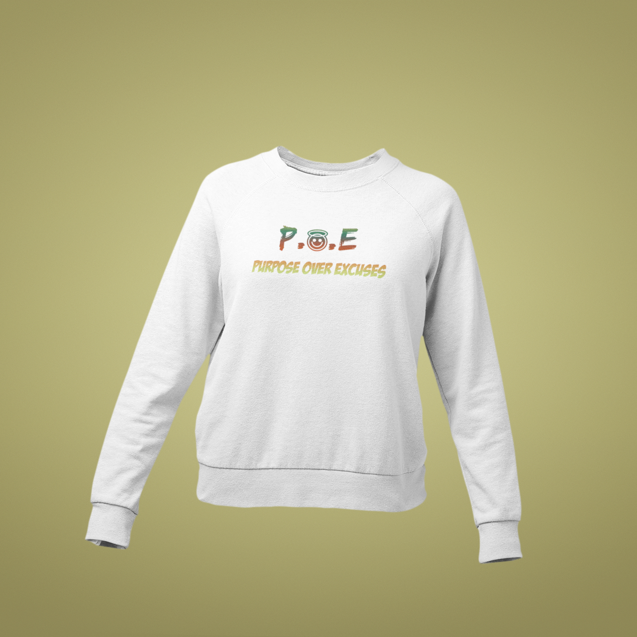 P.O.E Youth Jamaica Sweatshirt White (special)