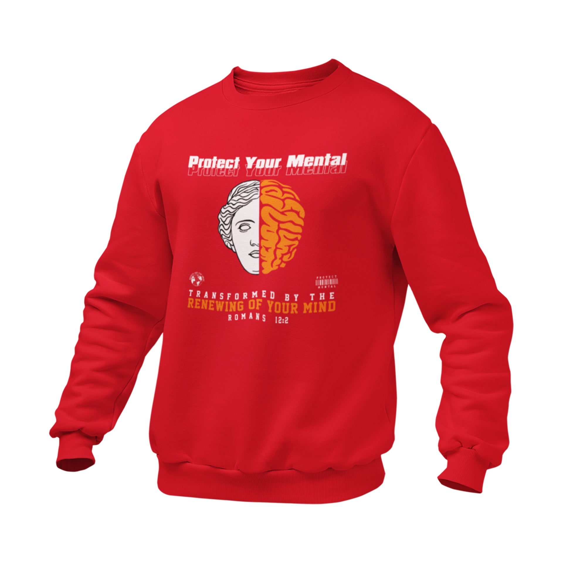 PROTECT YOUR MENTAL ADULTS SWEATSHIRT RED