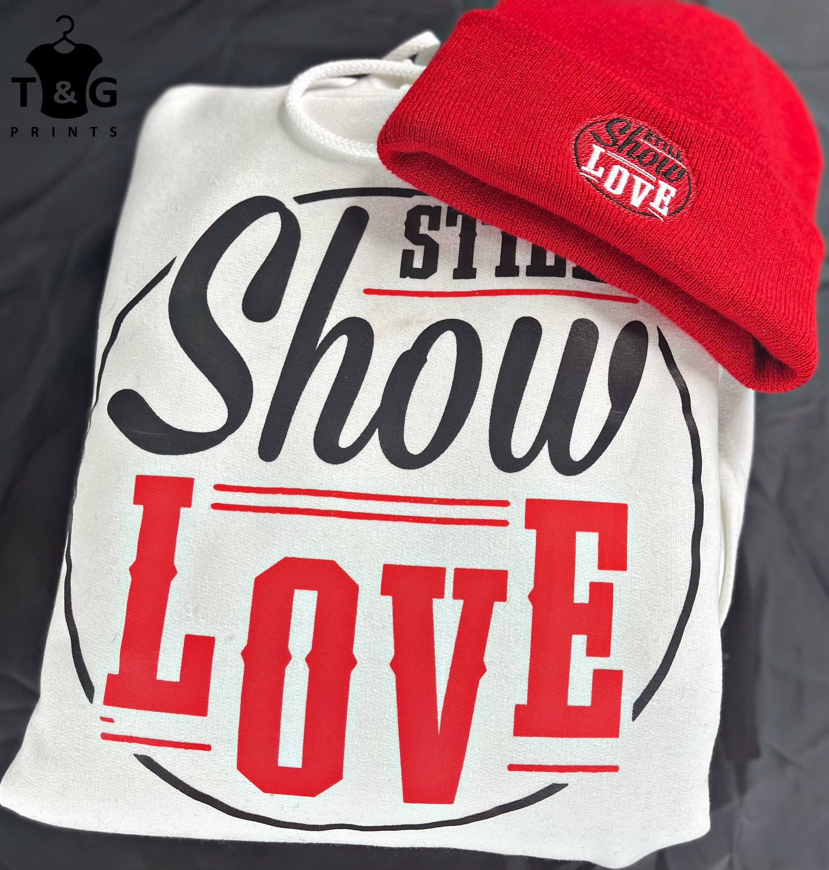 STILL SHOW LOVE WINTER BEANIE RED (EMBROIDERED)