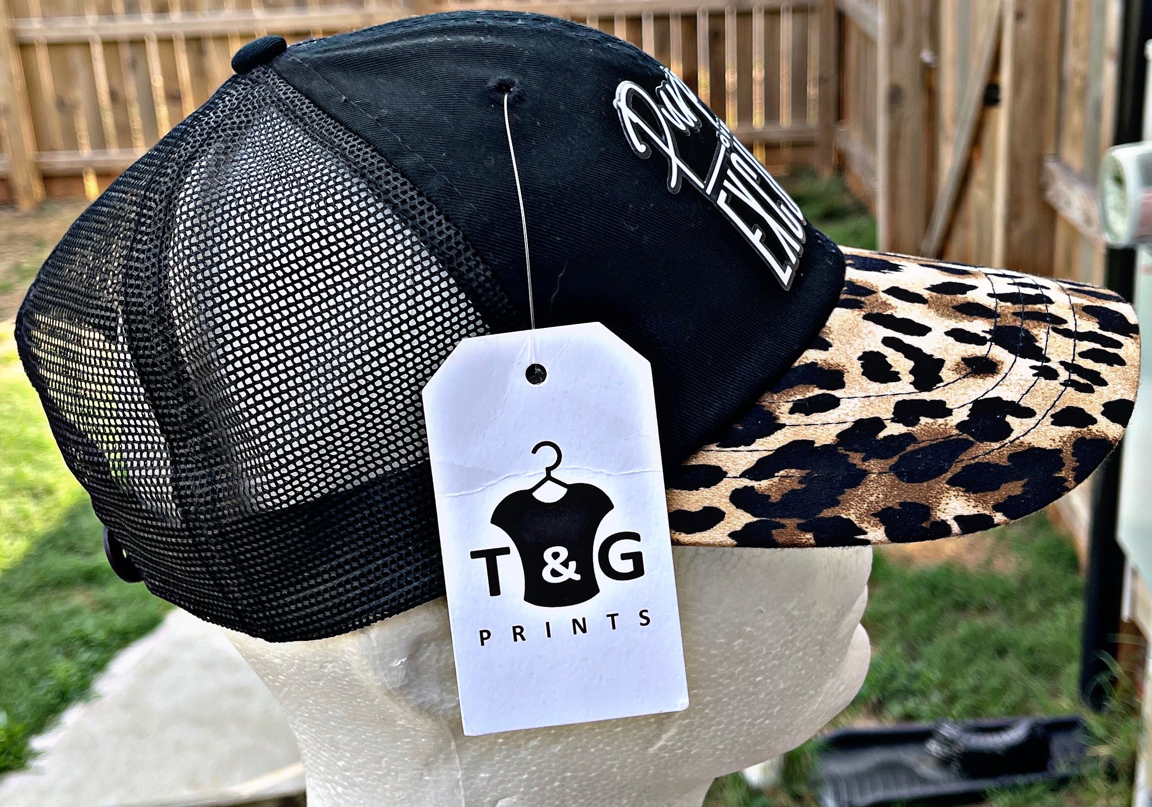 PURPOSE OVER EXCUSES DAD HAT LEOPARD