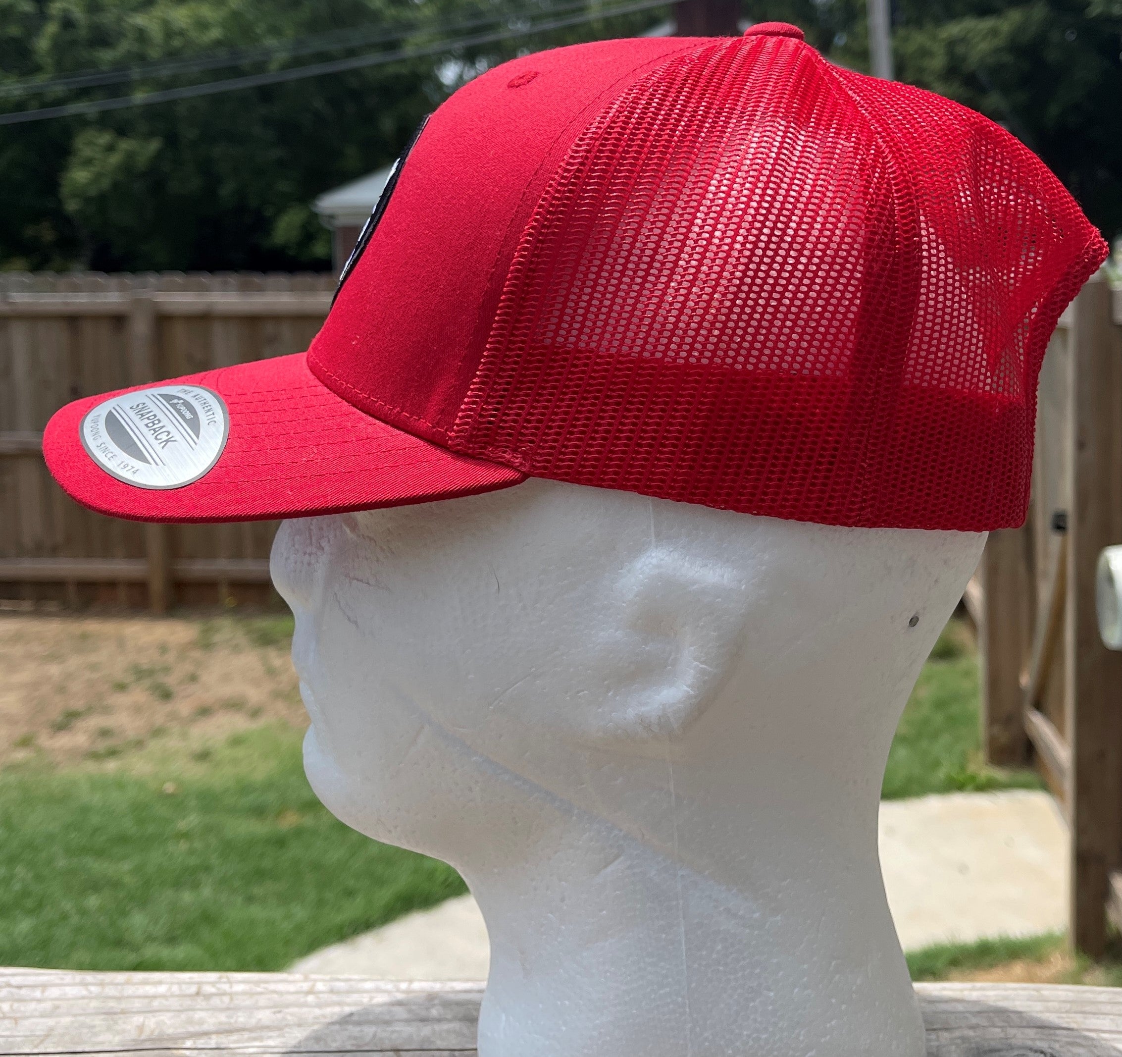 PURPOSE OVER EXCUSES TRUCKER HAT RED