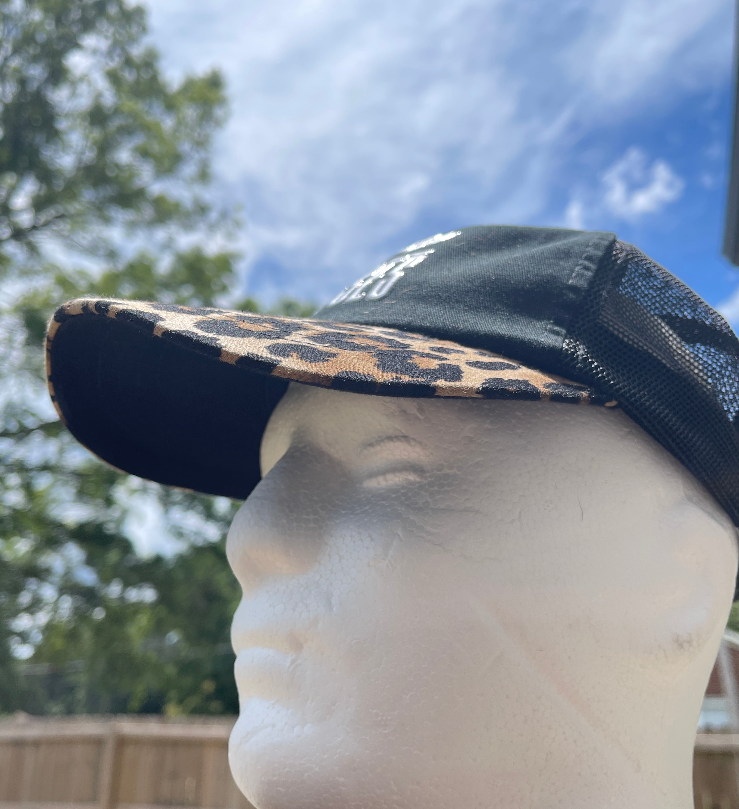 PURPOSE OVER EXCUSES DAD HAT LEOPARD