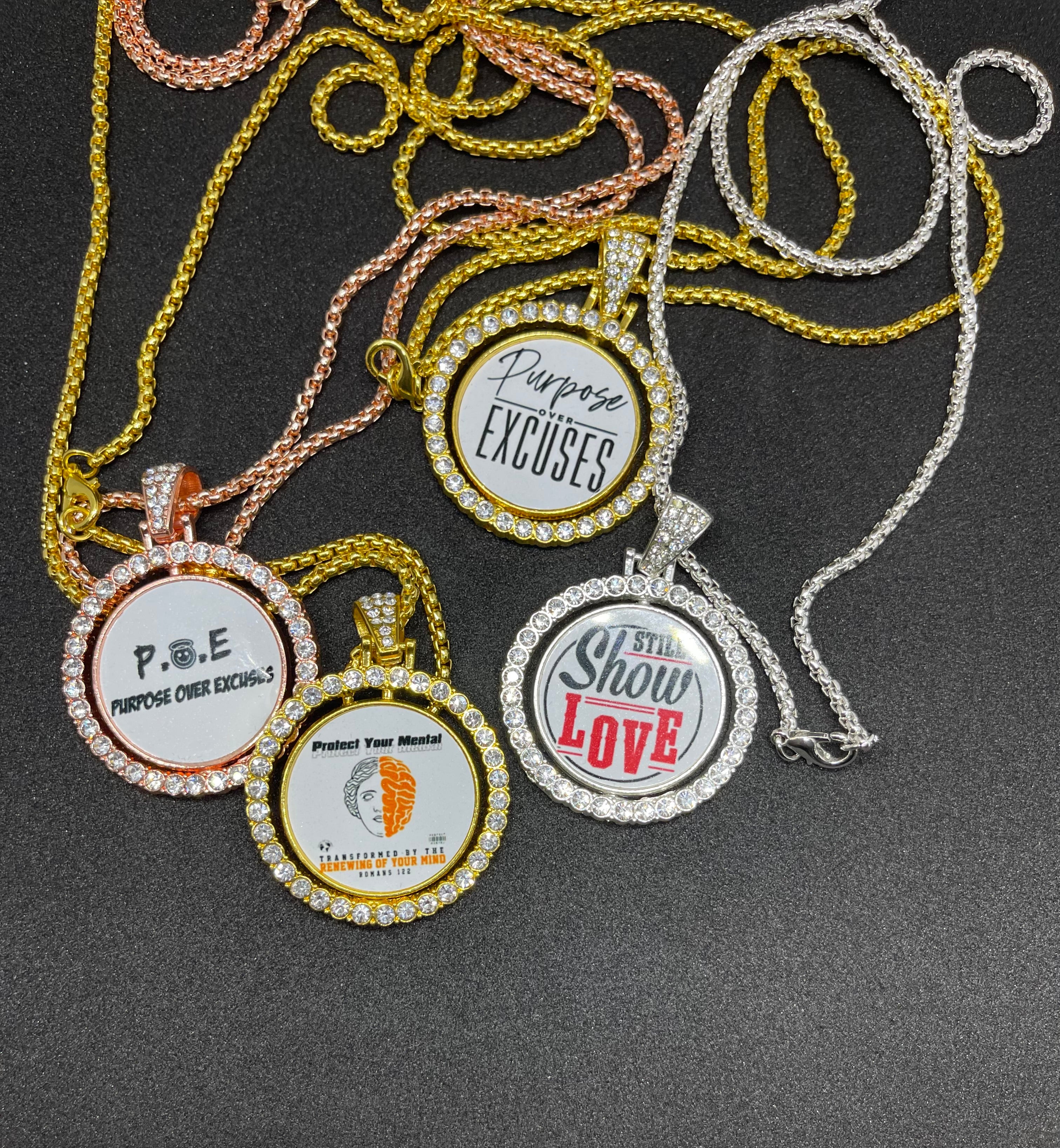 Purpose Over Excuses Necklace (Gold)