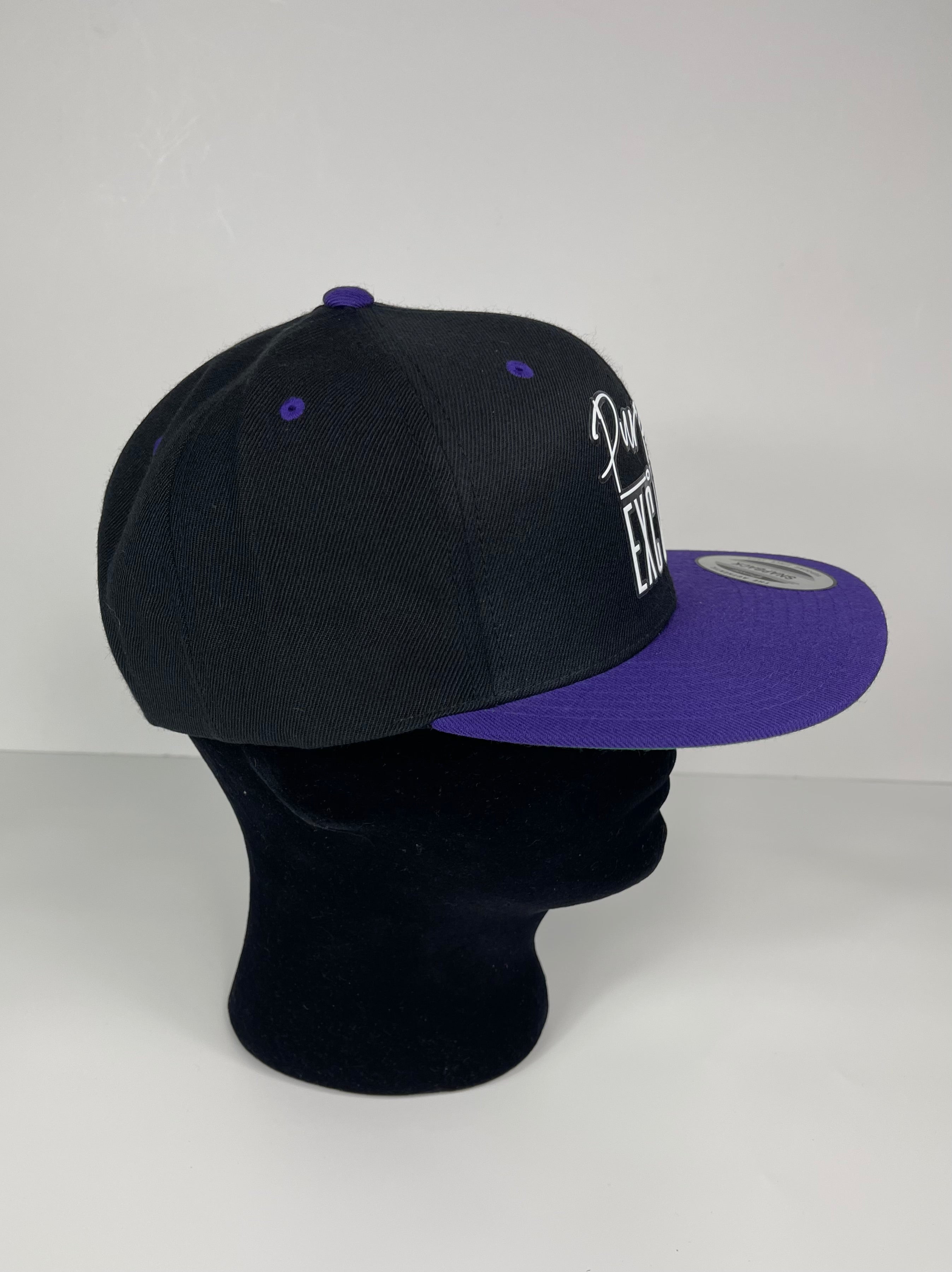 PURPOSE OVER EXCUSES SNAPBACK BLACK/PURPLE