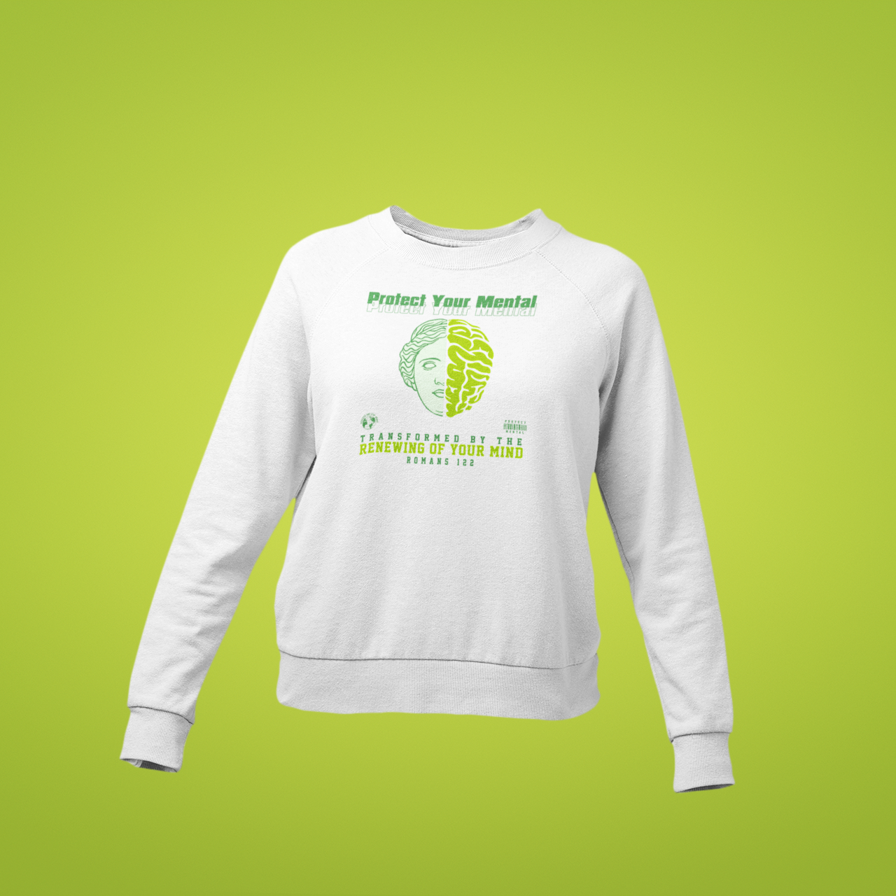 P.Y.M Youth Green Machine Sweatshirts White (special)