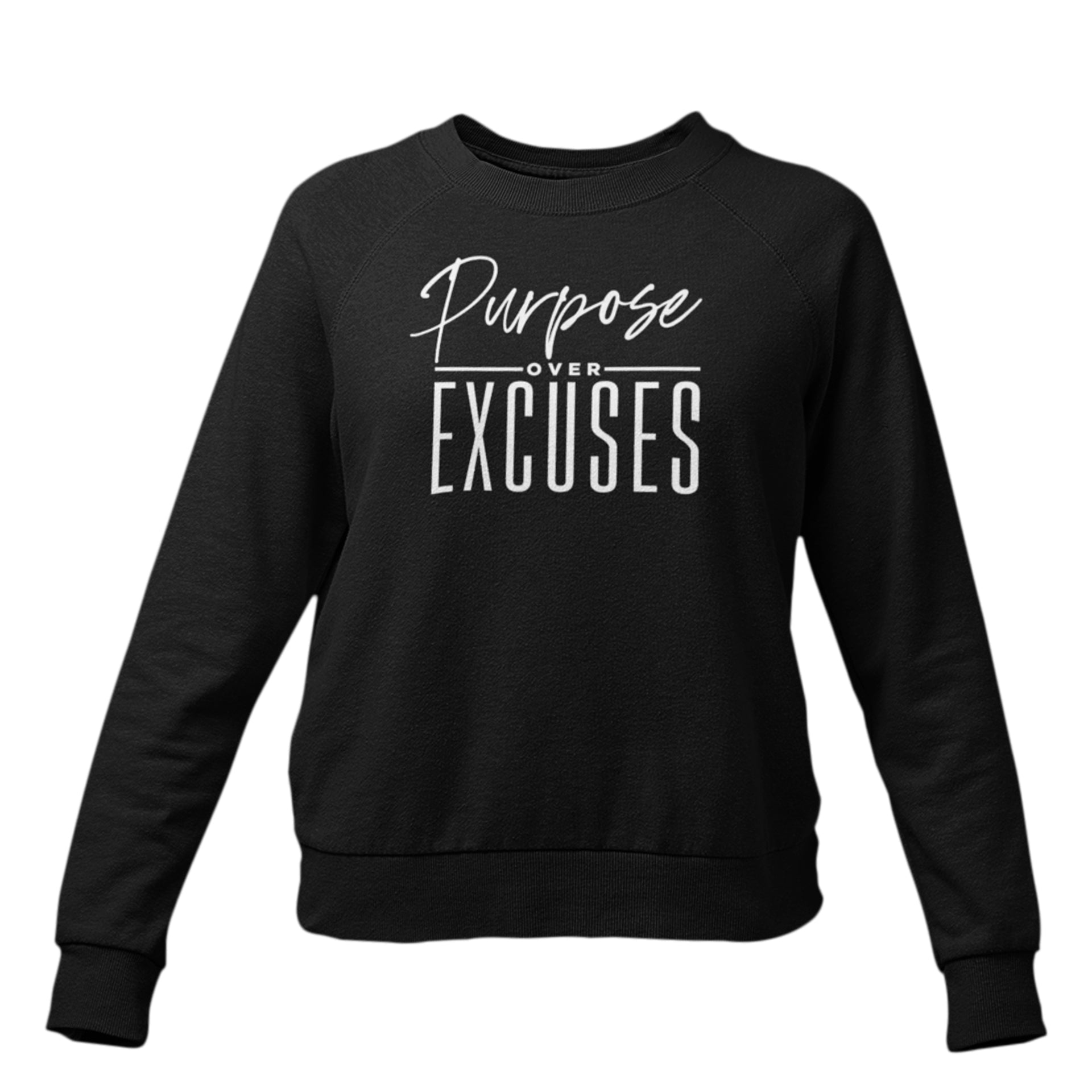 PURPOSE OVER EXCUSES YOUTH SWEATSHIRT BLACK