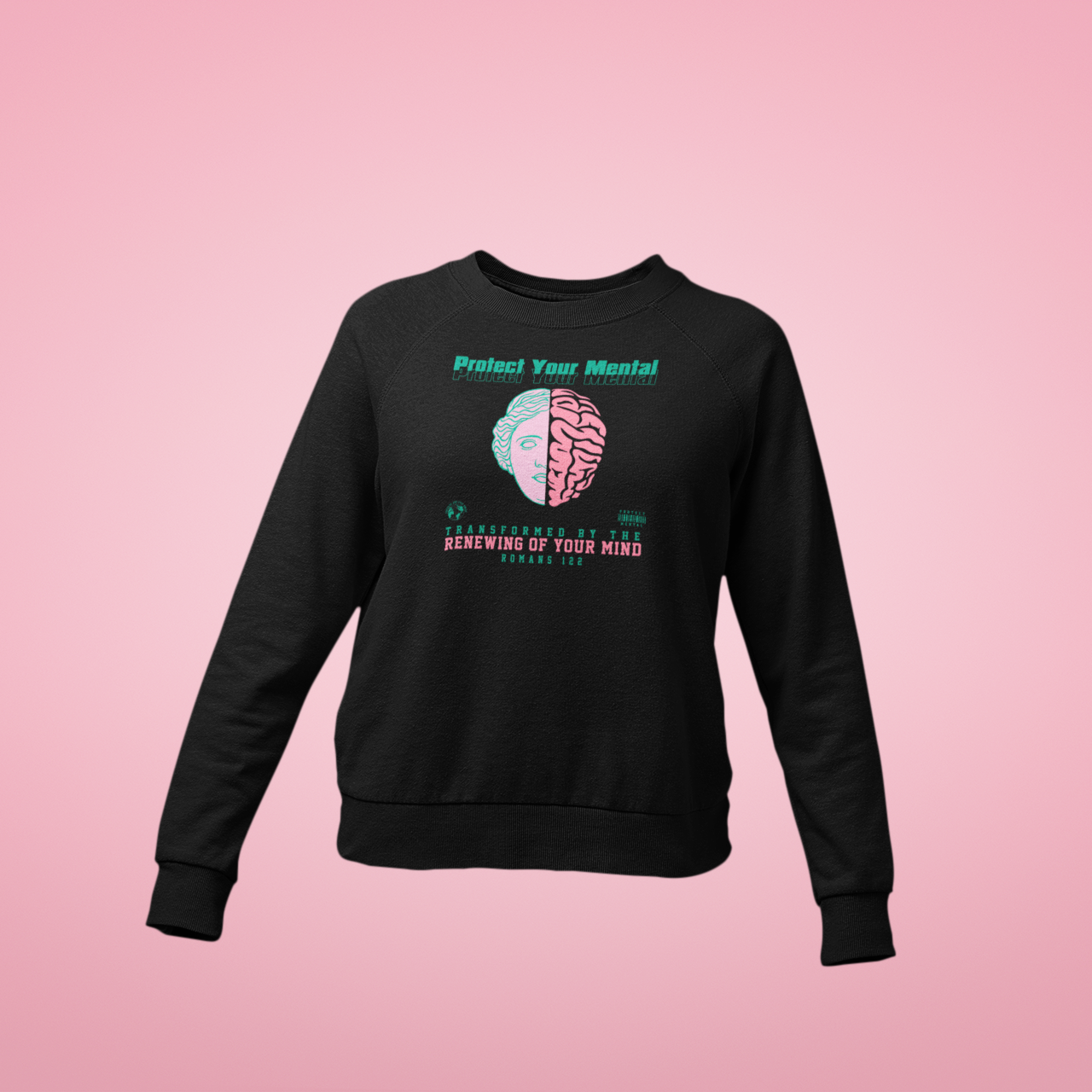 P.Y.M Youth Pink Dolphin Sweatshirt Black (special)