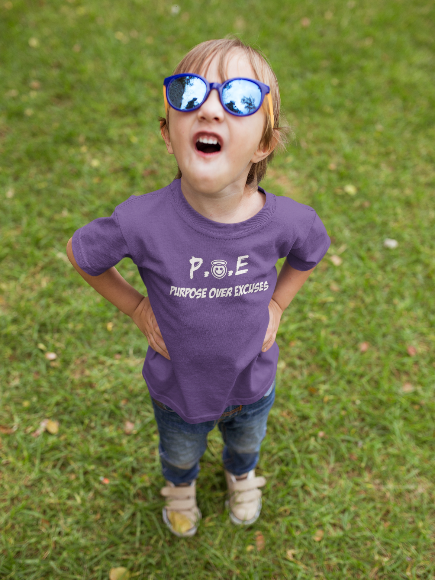 P.O.E YOUTH T-SHIRT PURPLE
