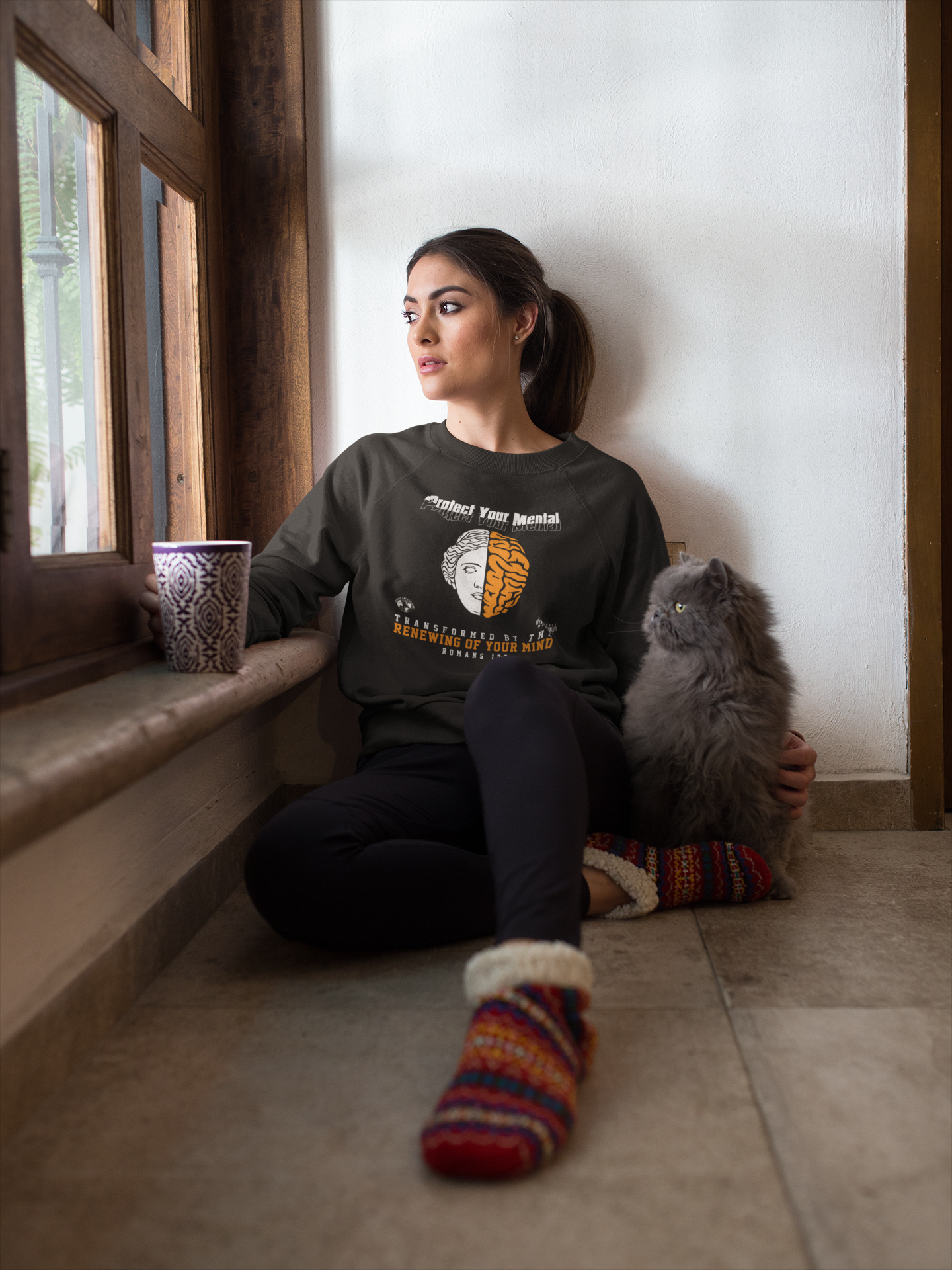 PROTECT YOUR MENTAL ADULT SWEATSHIRT BLACK