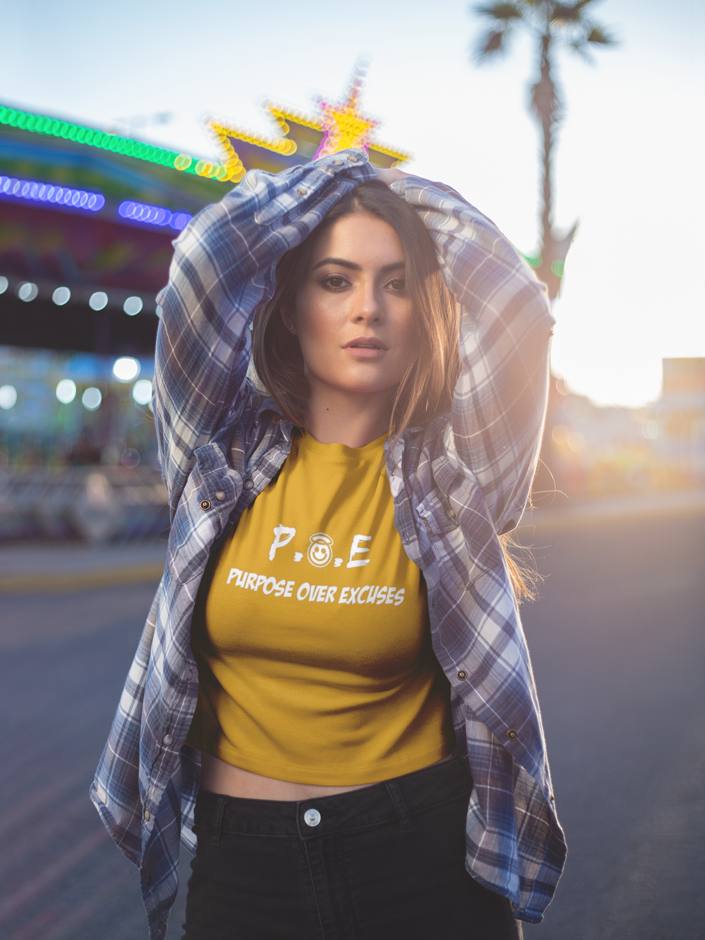 P.O.E ADULT T SHIRT GOLD