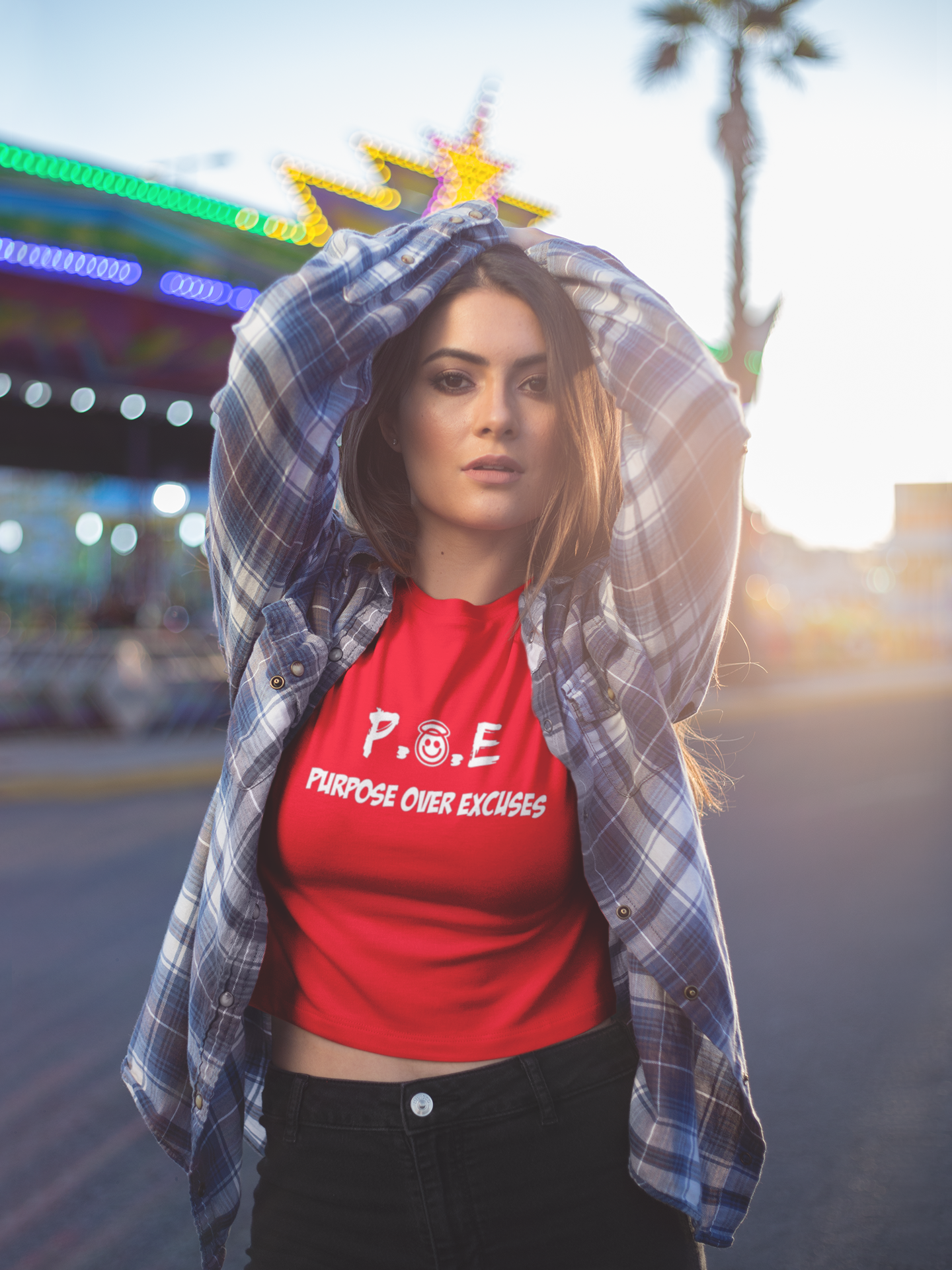 P.O.E ADULT T SHIRT RED