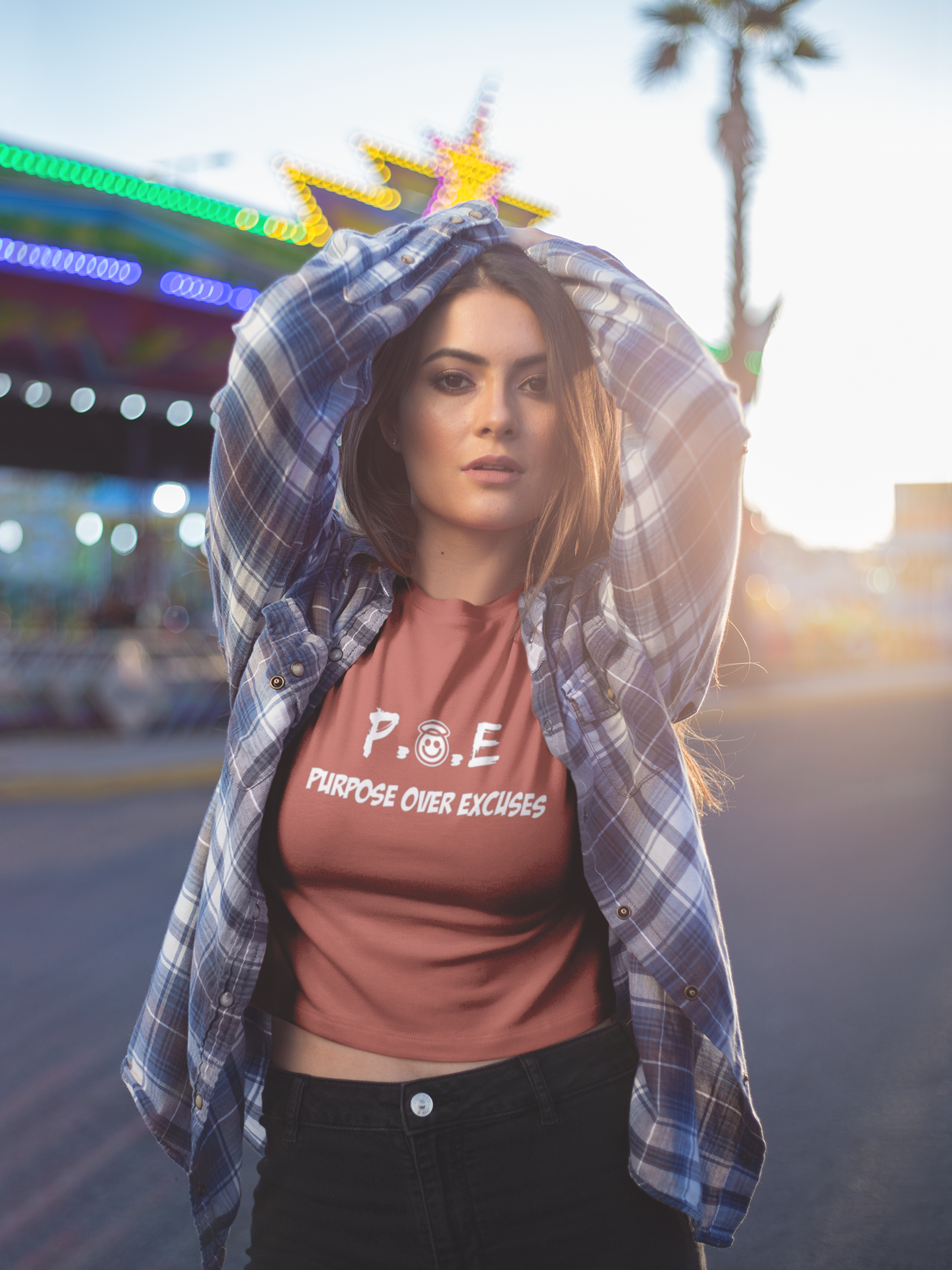 P.O.E ADULT T SHIRT AUTUMN BROWN