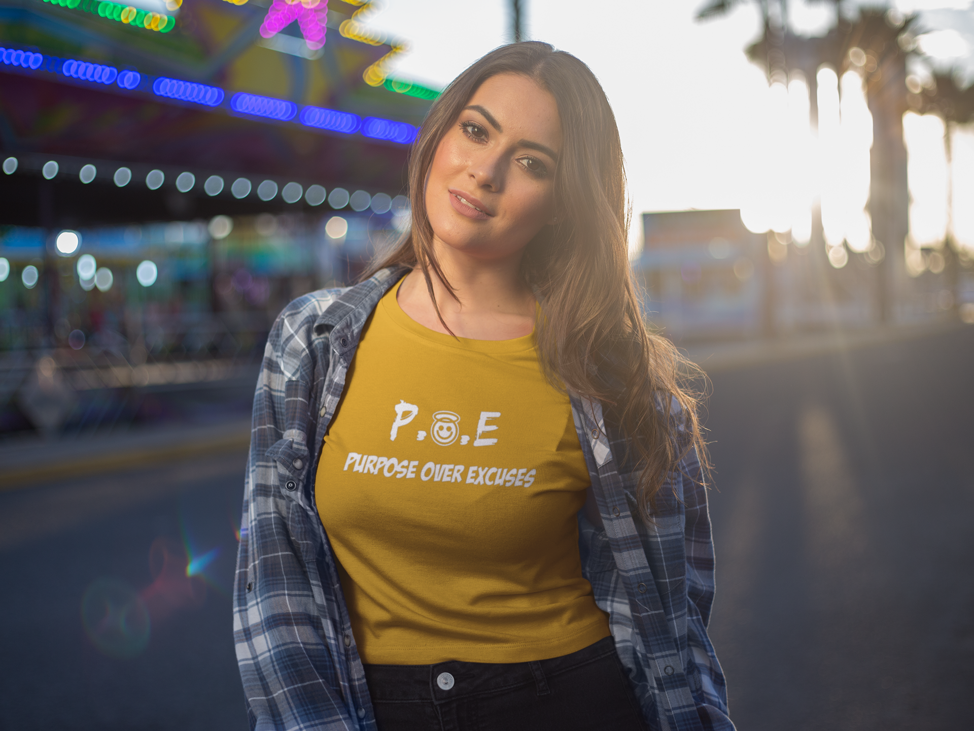 P.O.E ADULT T SHIRT GOLD