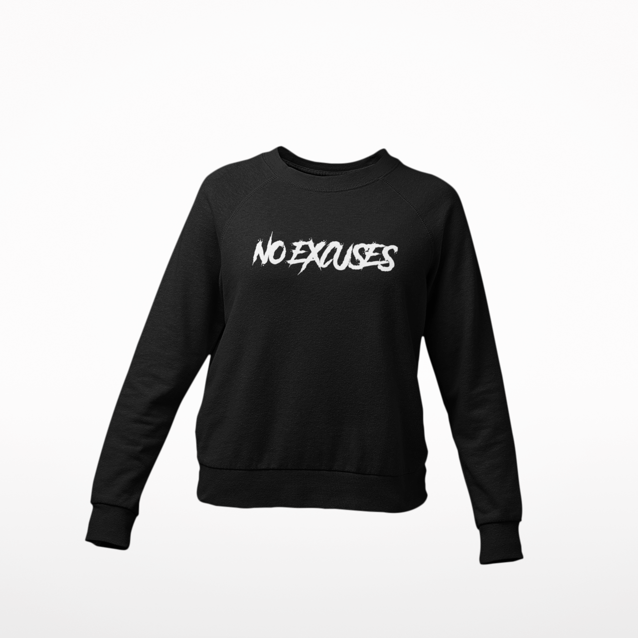 No Excuses Youth Sweatshirts Black (BIG LOGO)
