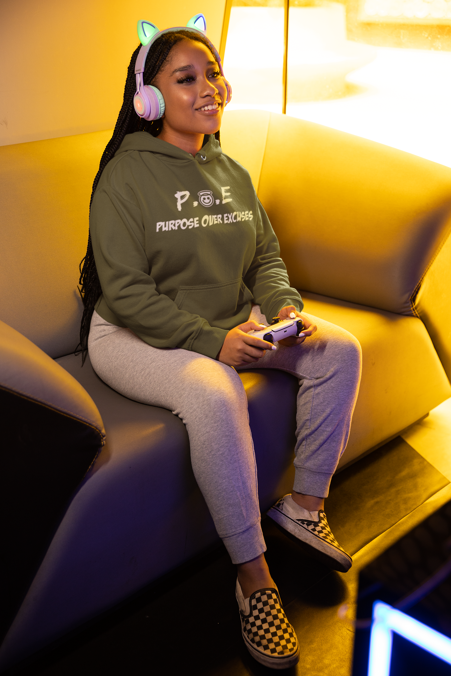P.O.E Hoodie Military Green Classic