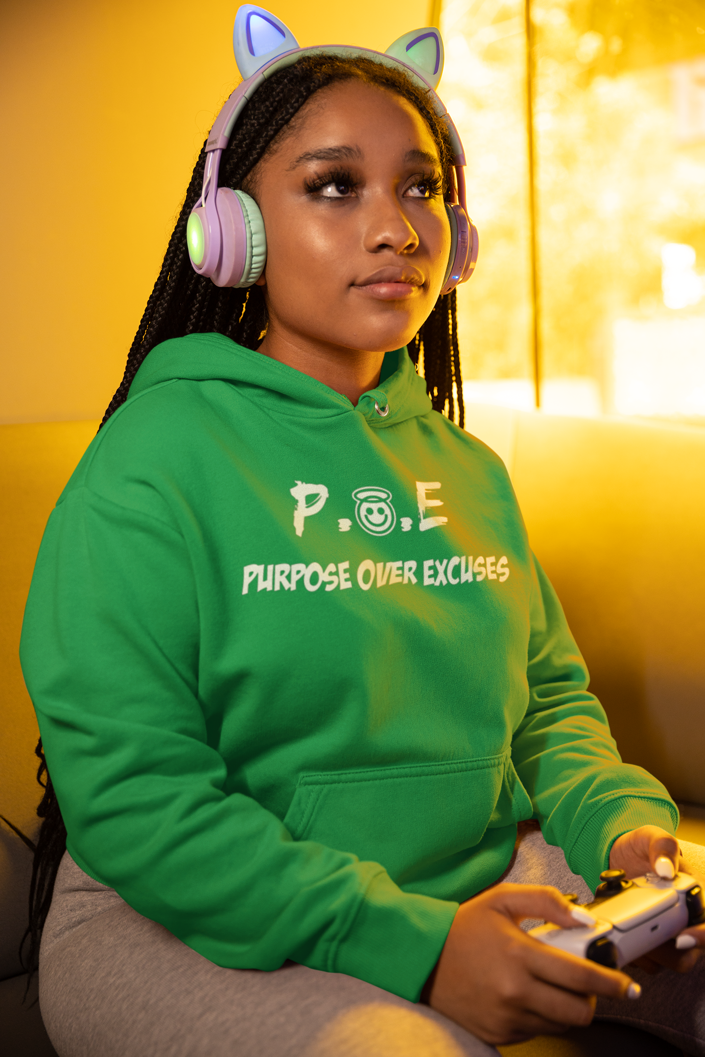 P.O.E Hoodie Irish Green Classic