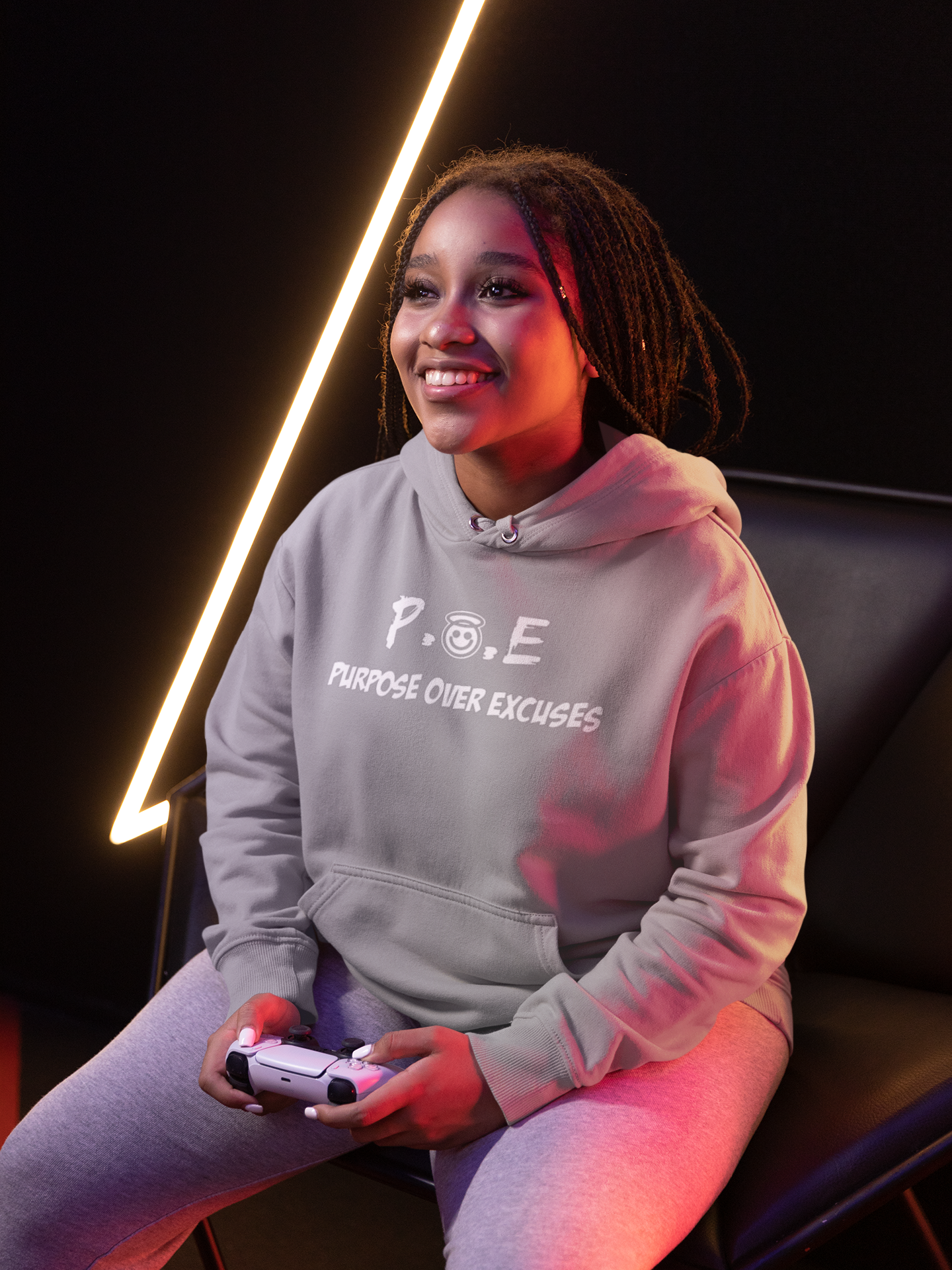 P.O.E Hoodie Sport Grey Classic