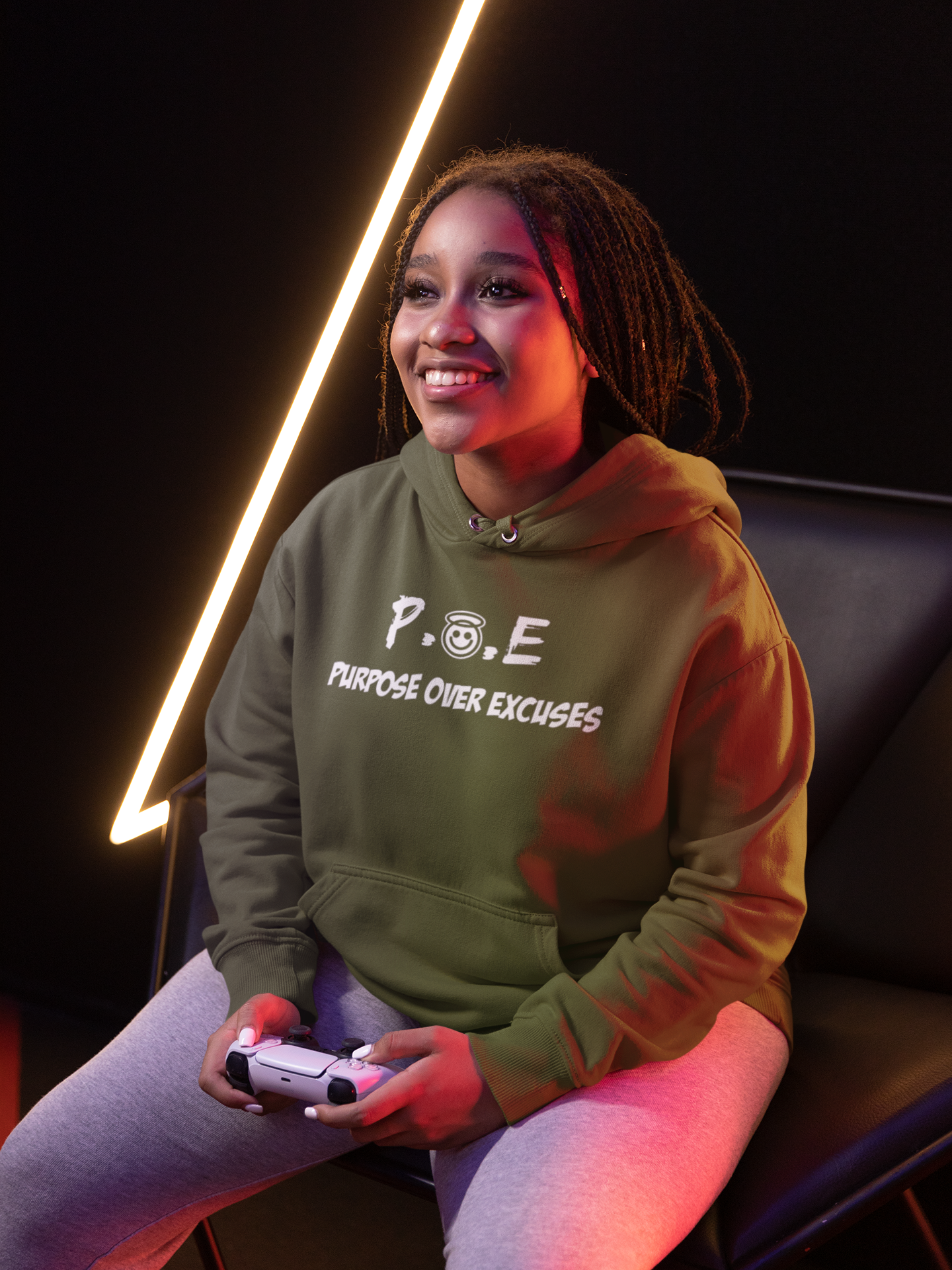 P.O.E Hoodie Military Green Classic