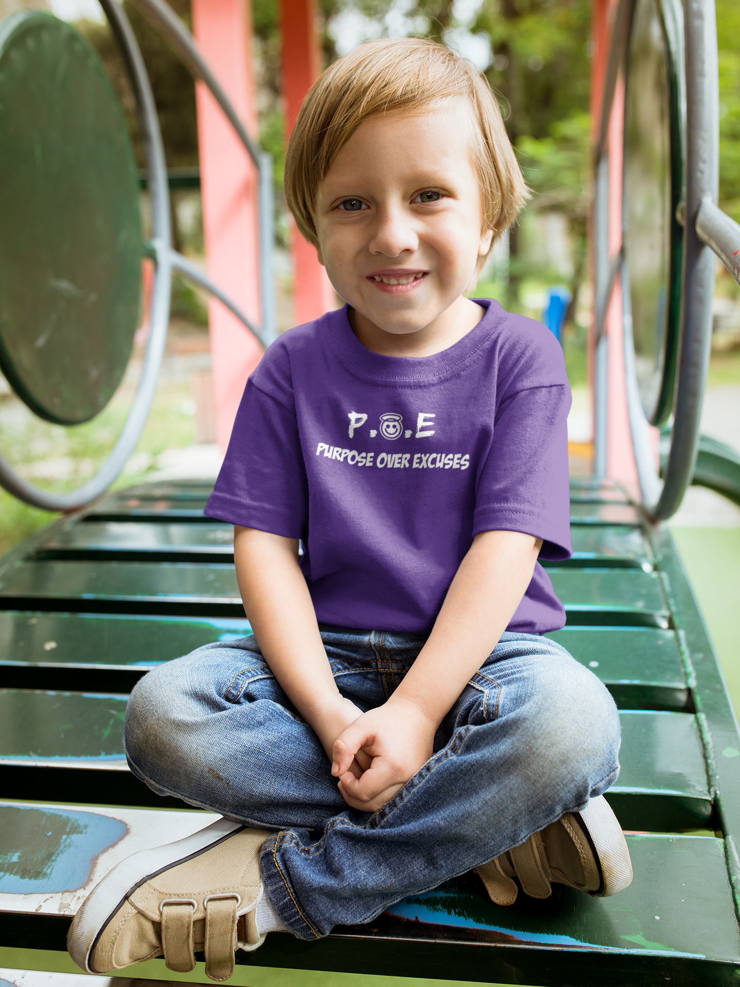 P.O.E YOUTH T-SHIRT PURPLE