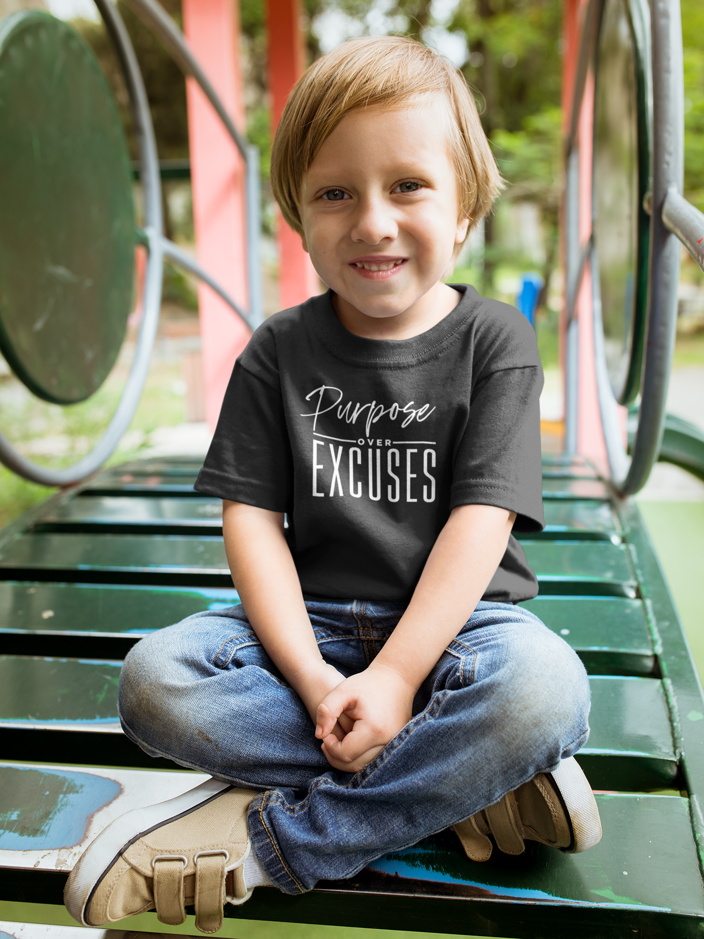 PURPOSE OVER EXCUSES YOUTH T-SHIRT BLACK