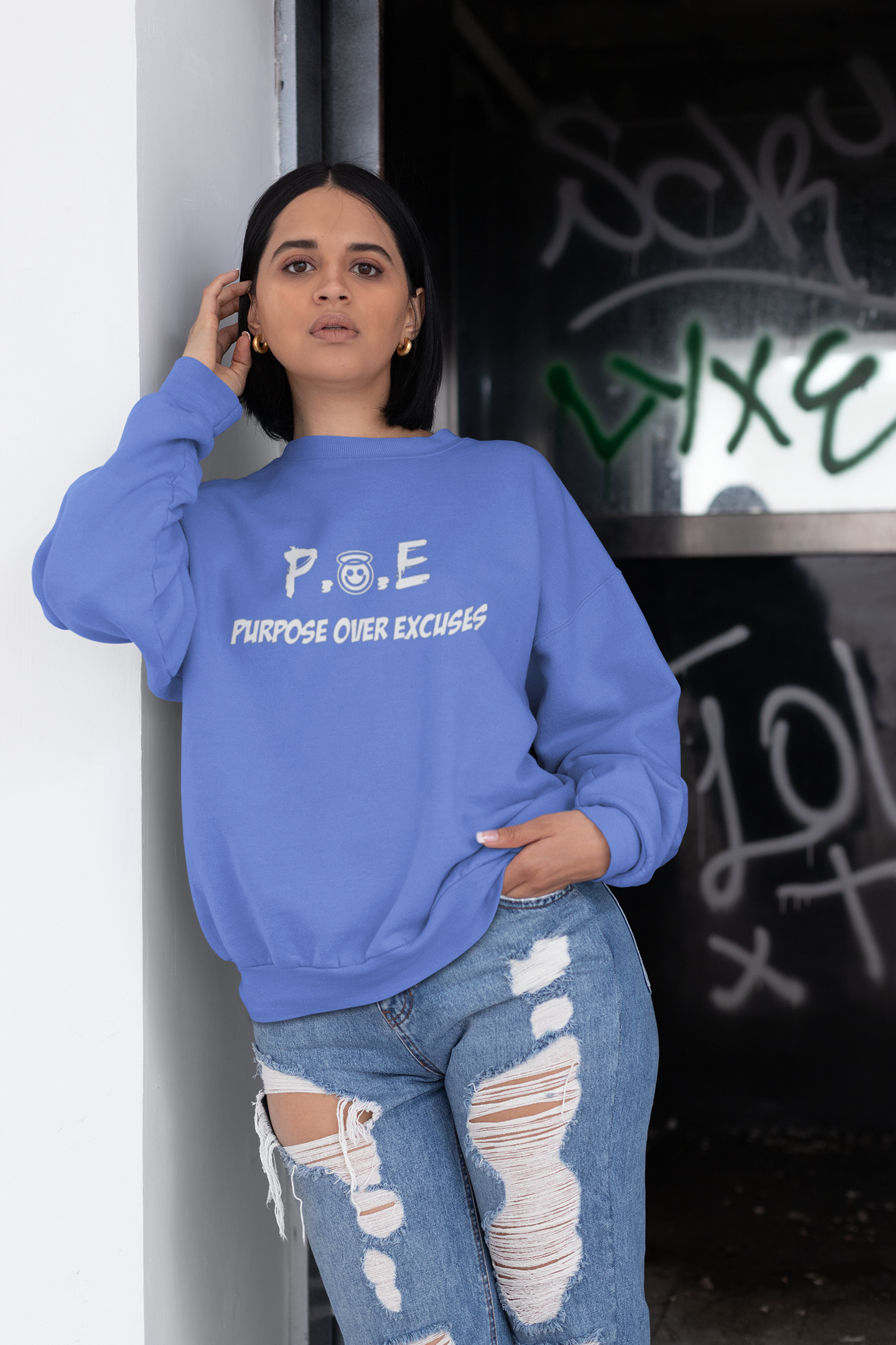 P.O.E Sweatshirt Carolina Blue Classic