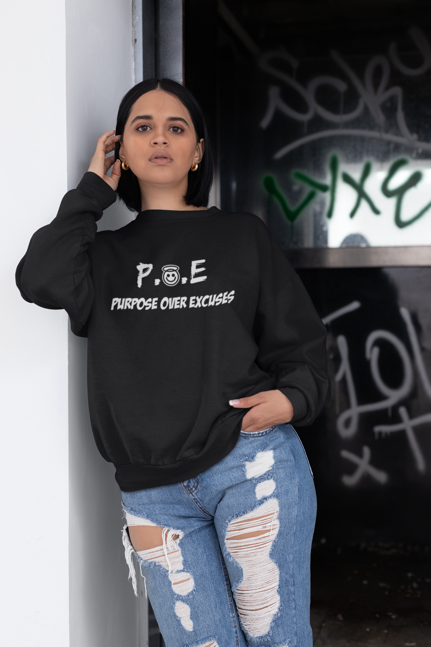 P.O.E Sweatshirt Black Classic